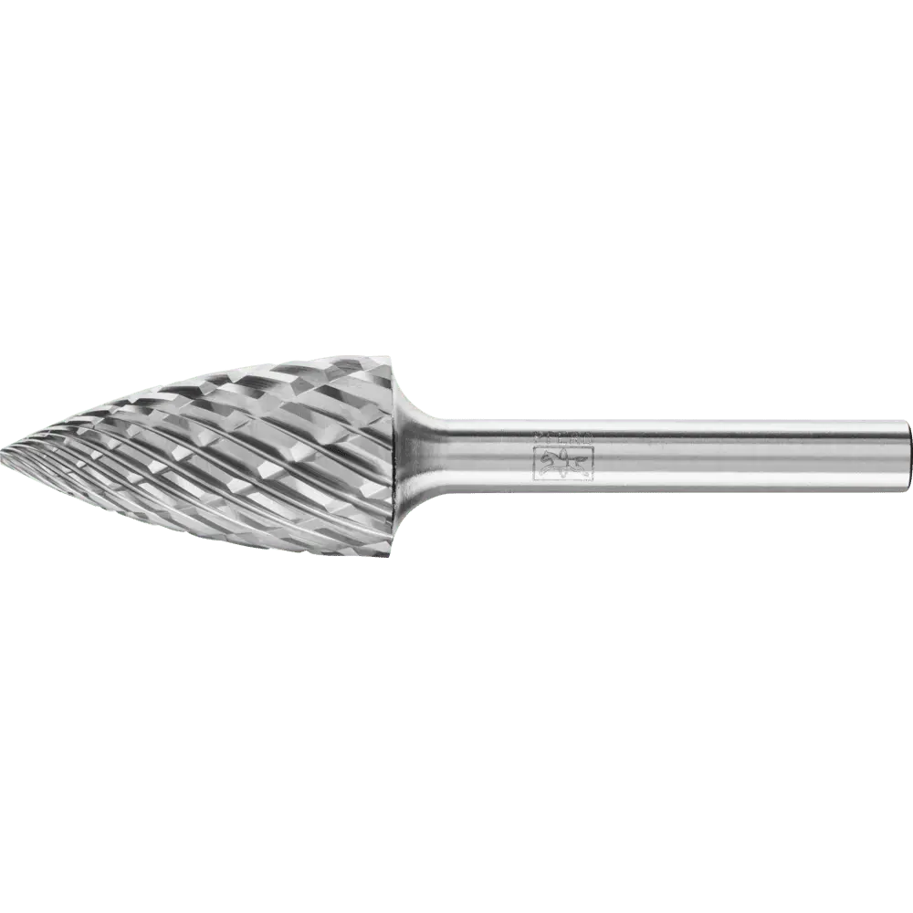 PFERD TOOLS Hartmetall Hochleistungsfrässtift STEEL Spitzbogen SPG Ø 16x30mm Schaft-Ø 6 mm für Stahl