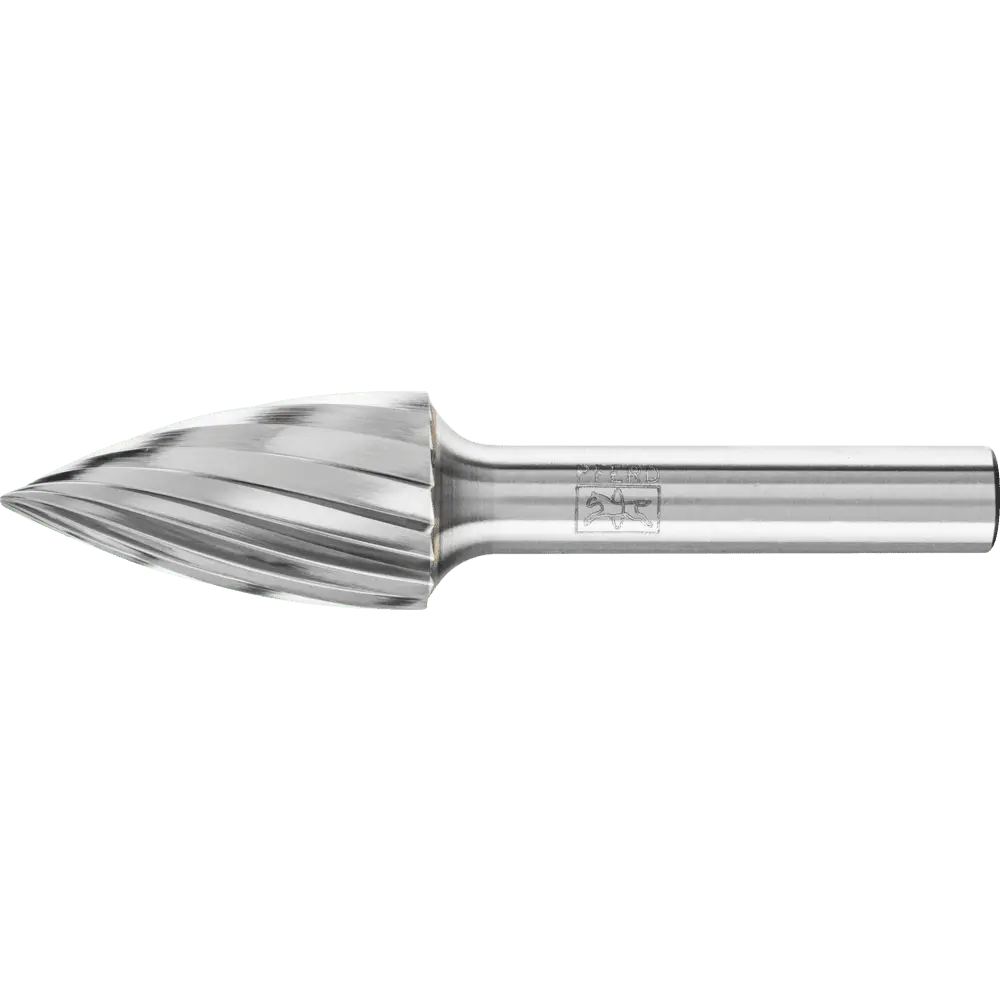 Produktfoto 1 von PFERD TOOLS Hartmetall Frässtift Spitzbogen SPG Ø 16x30mm Schaft-Ø 8 mm Z1 universal grob