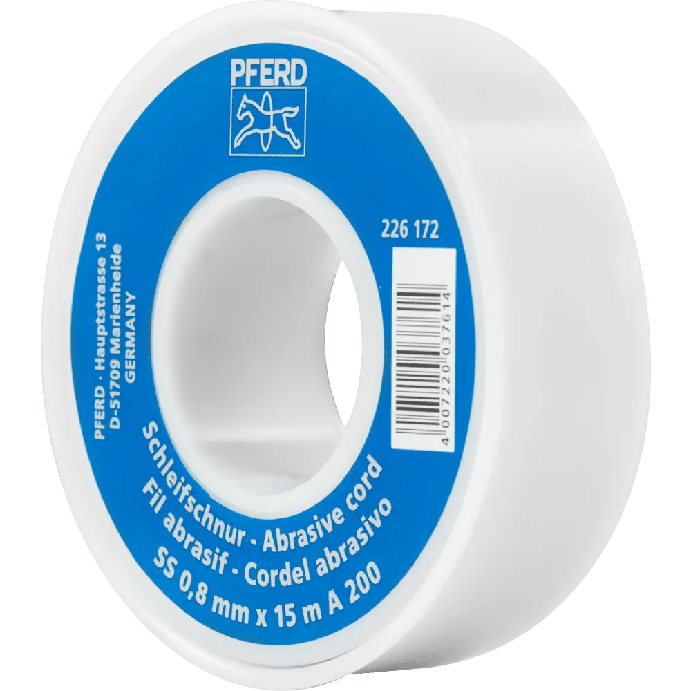Produktfoto 1 von PFERD TOOLS Korund Schleifschnur AC Ø 0,8 mmx15 m A200 für Werkzeug- und Formenbau