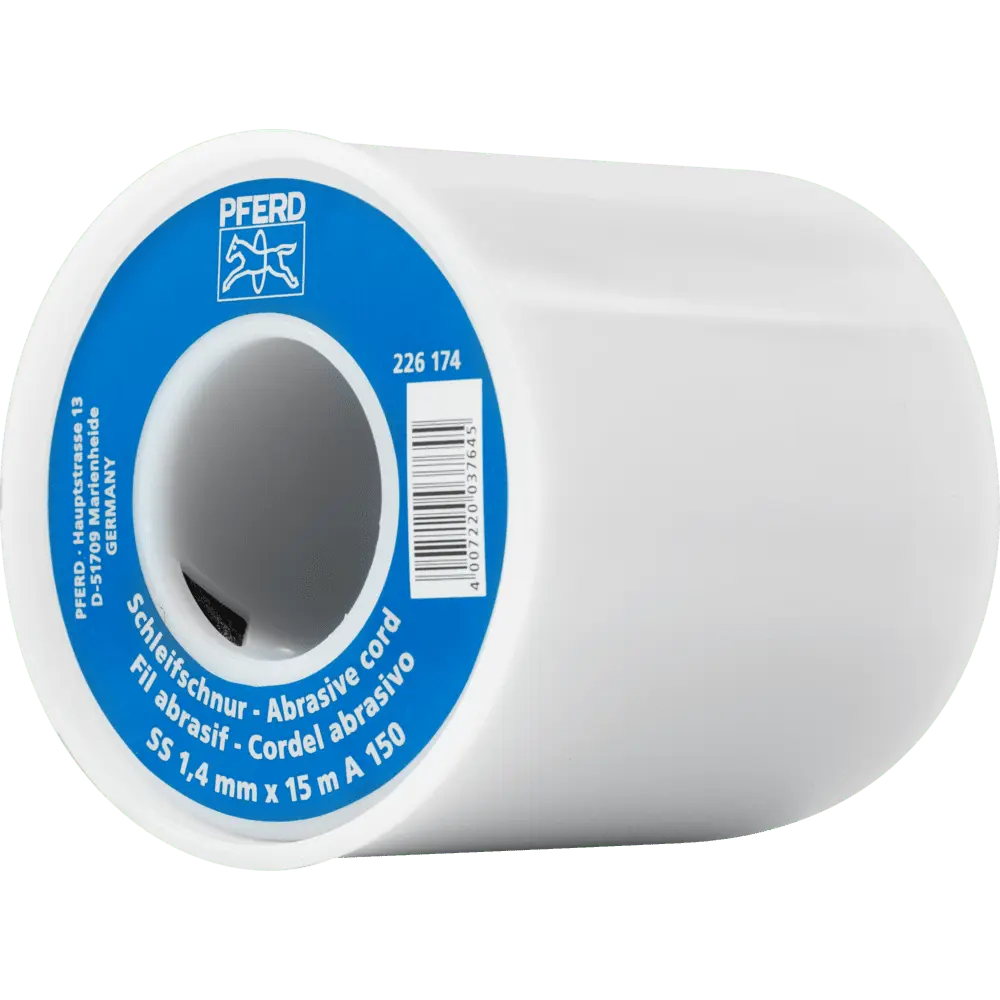 Produktfoto 1 von PFERD TOOLS Korund Schleifschnur AC Ø 1,4 mmx15 m A150 für Werkzeug- und Formenbau