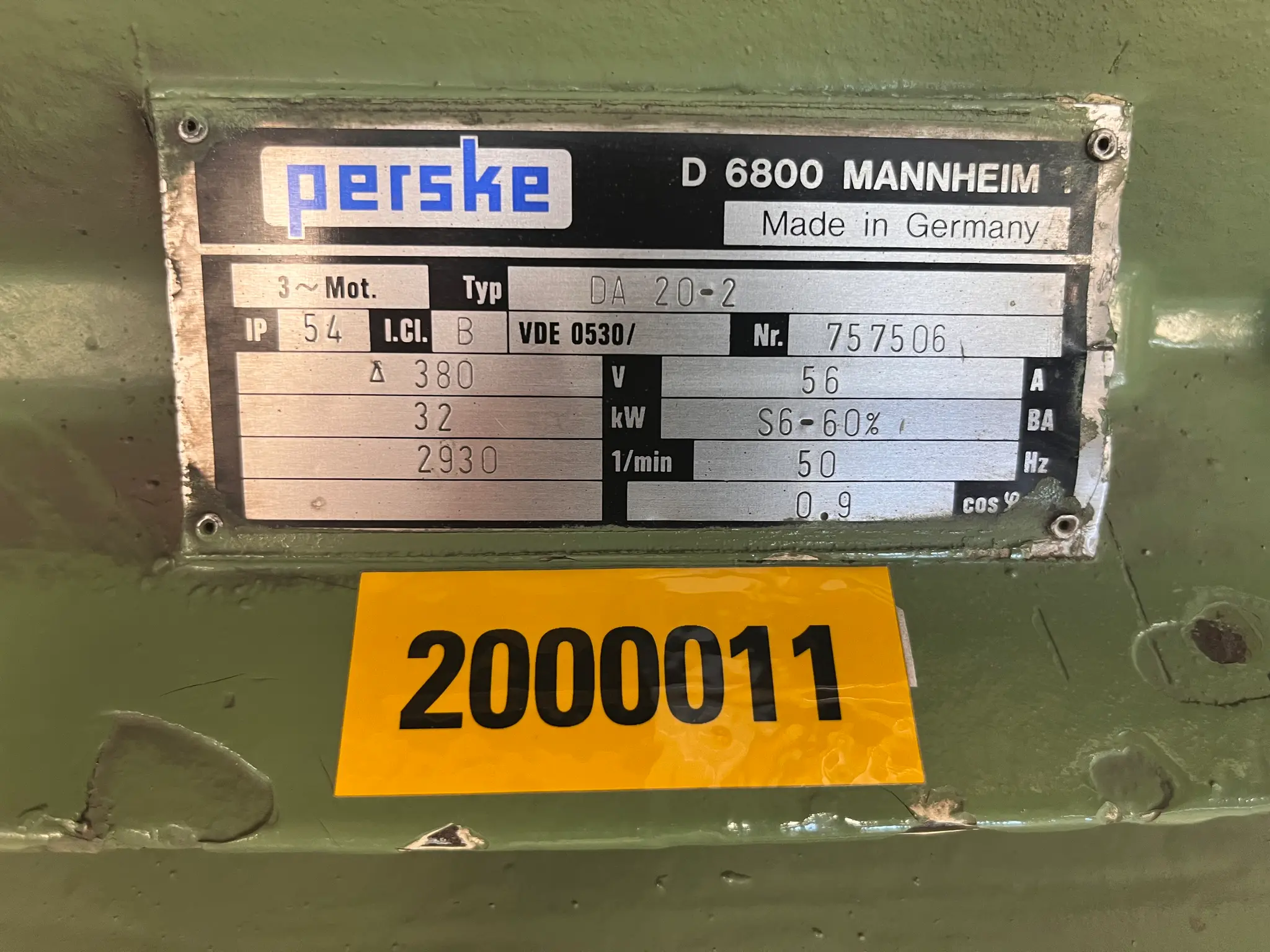 Perske Frequenzumformer Typ DA20-2 Nr. 757506 / 60DW20-2 Nr. 757507