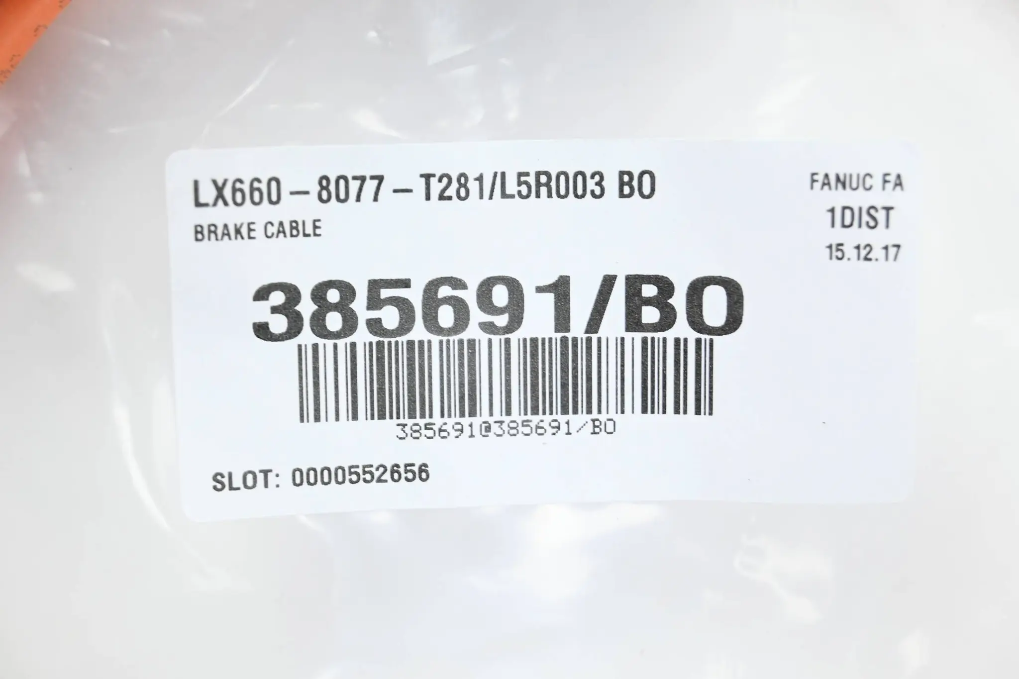 Produktfoto 1 von Fanuc Bremskabel LX660-8077-T281/L5R003 BO ( 385691/BO )
