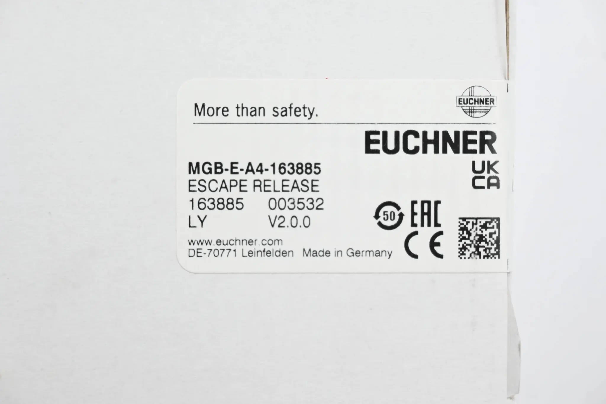 Produktfoto 1 von Euchner Fluchtentriegelungsmodul MGB-E-A4-163885 ( 163885 )