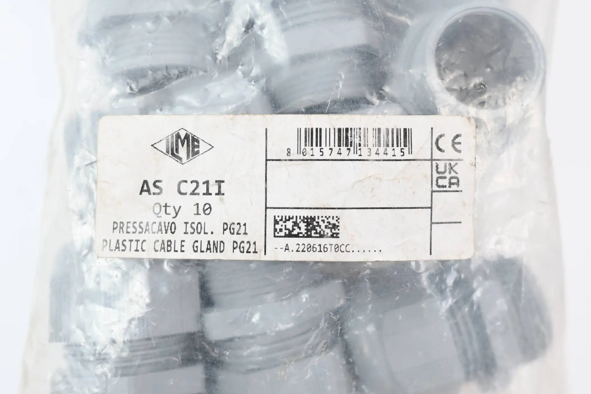 Produktfoto 1 von Ilme Kabelverschraubung AS C21I ( ASC21I ) 10 Stück