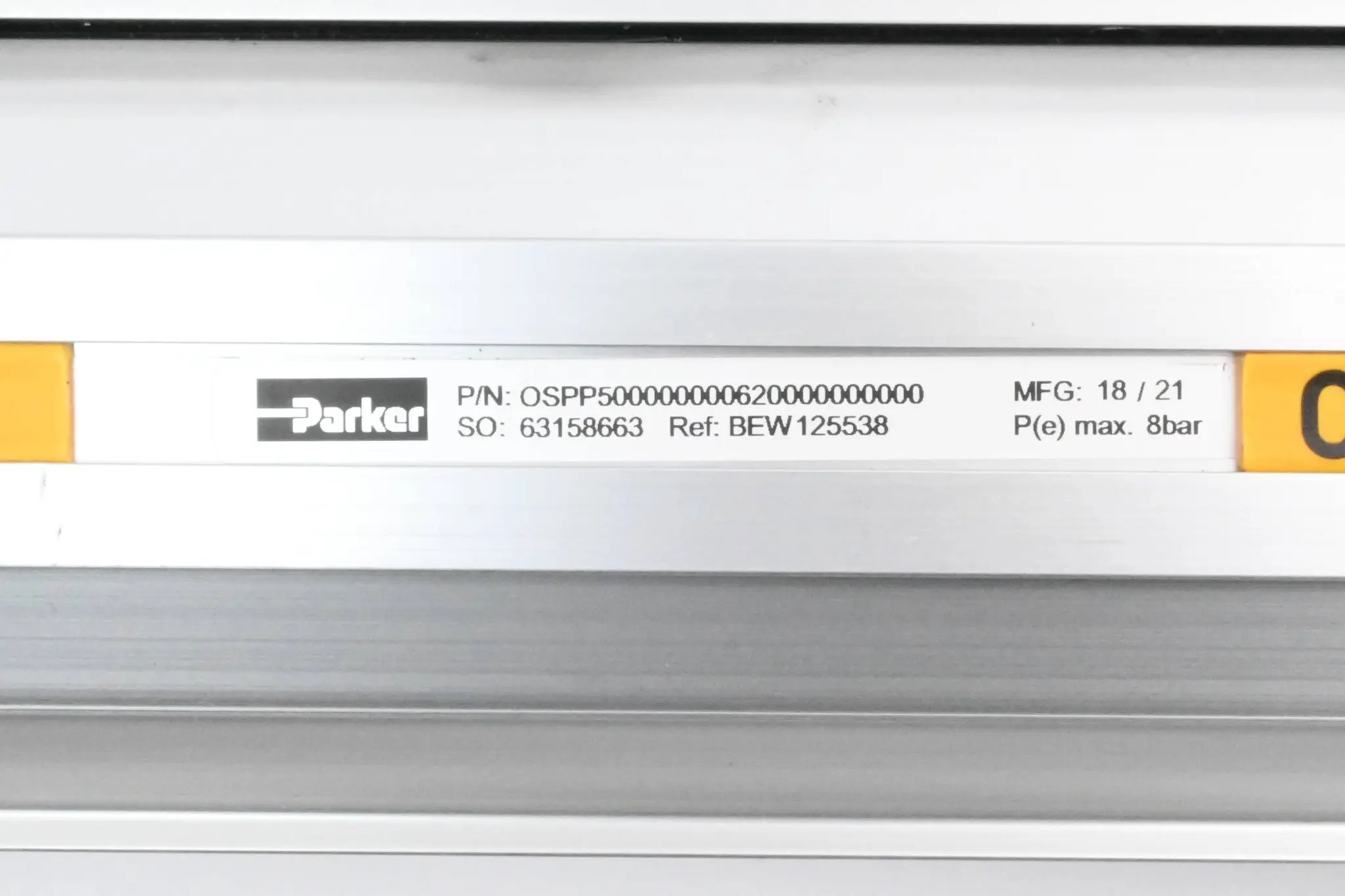 Produktfoto 1 von Parker Kolbenstangenloser Zylinder OSPP500000000620000000000