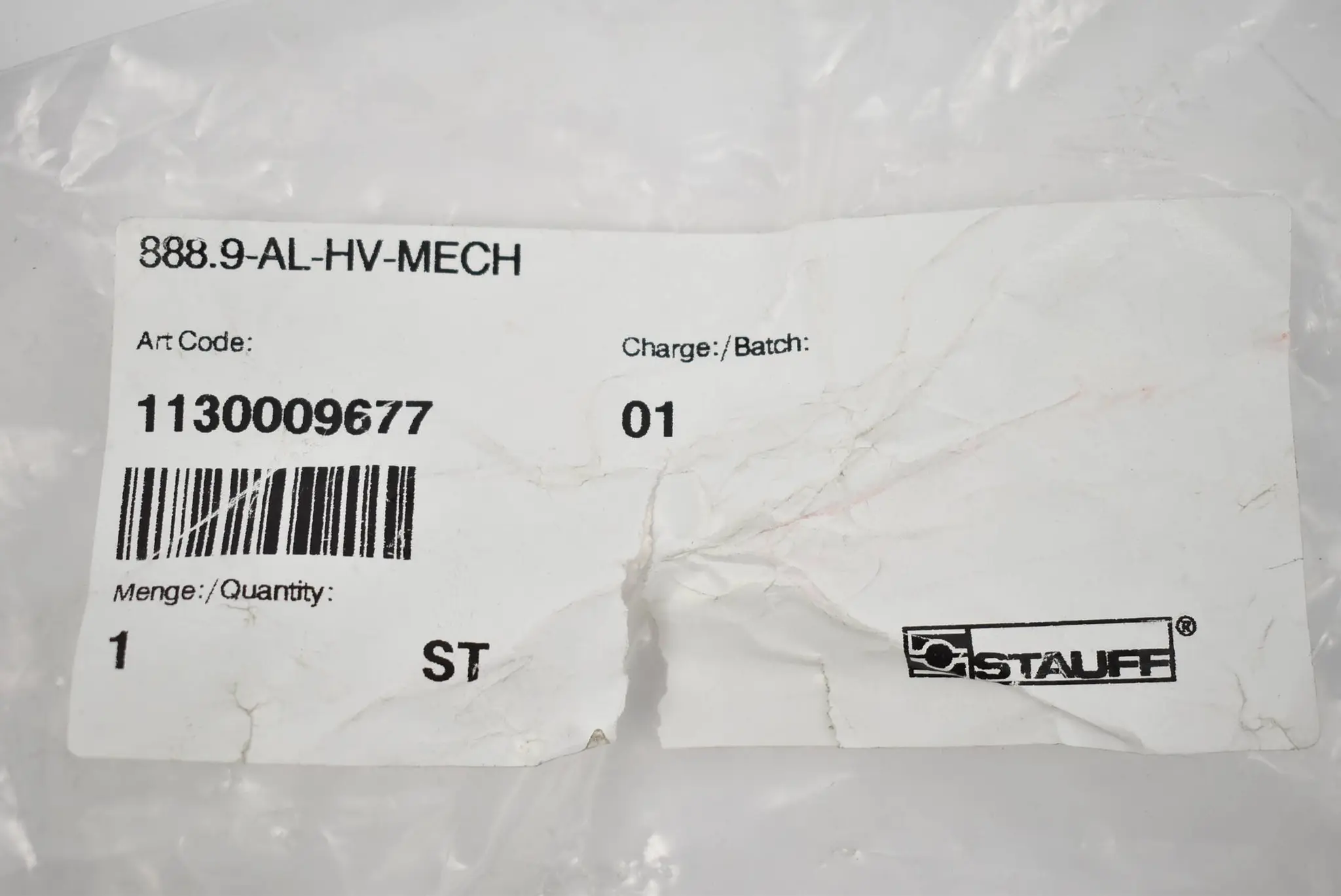 Produktfoto 1 von Stauff 888.9-AL-HV-MECH ( 1130009677 )