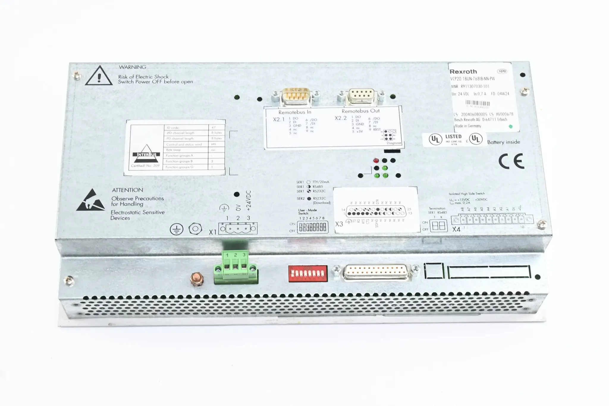 Produktfoto 1 von Rexroth IndraControl VCP20 VCP 20.1 BUN-768IB-NN-PW ( R911307030-101 )
