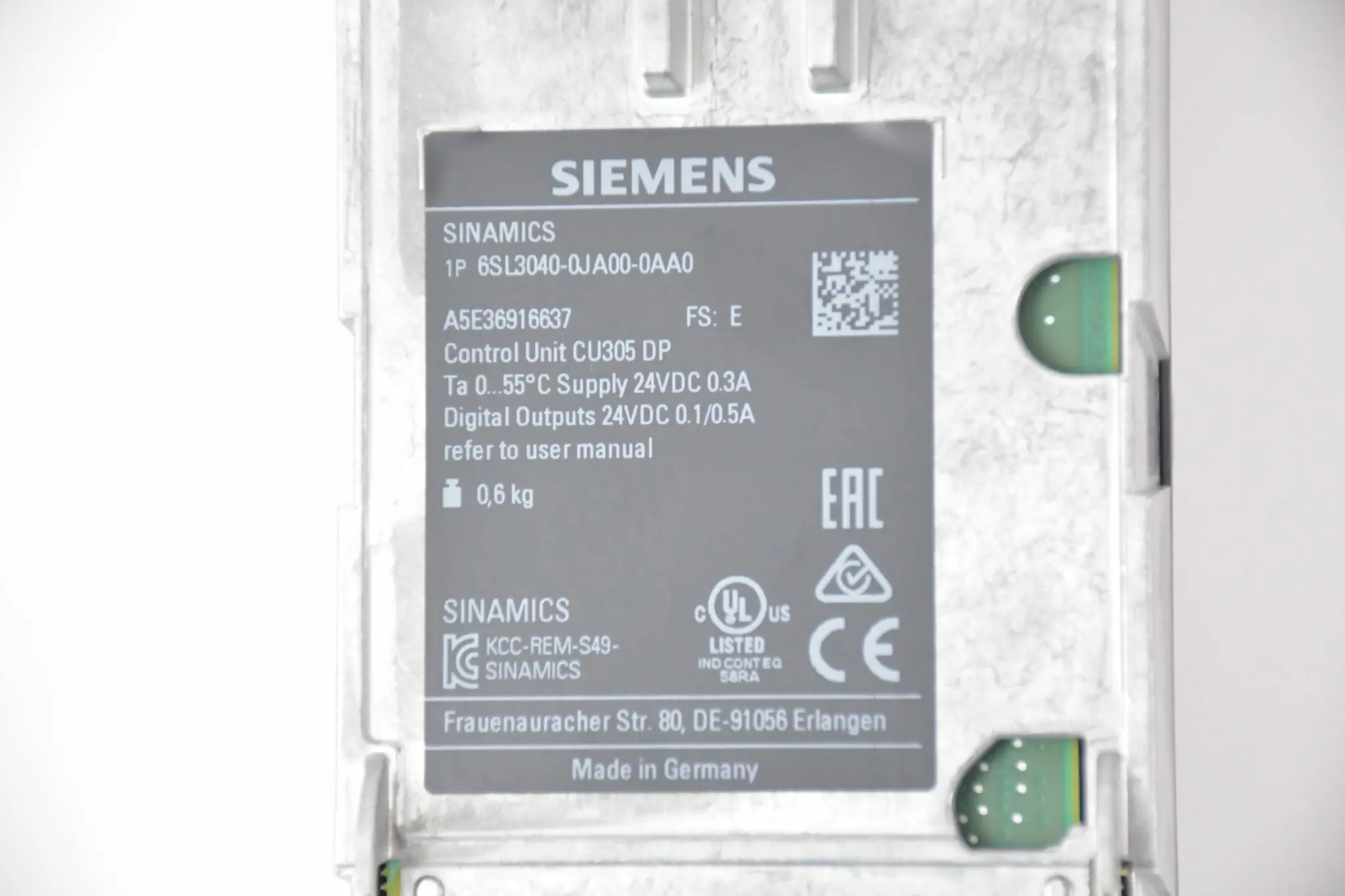 Produktfoto 1 von Siemens Sinamics S110 Steuergerät 6SL3040-0JA00-0AA0 ( 6SL3 040-0JA00-0AA0 ) E.E