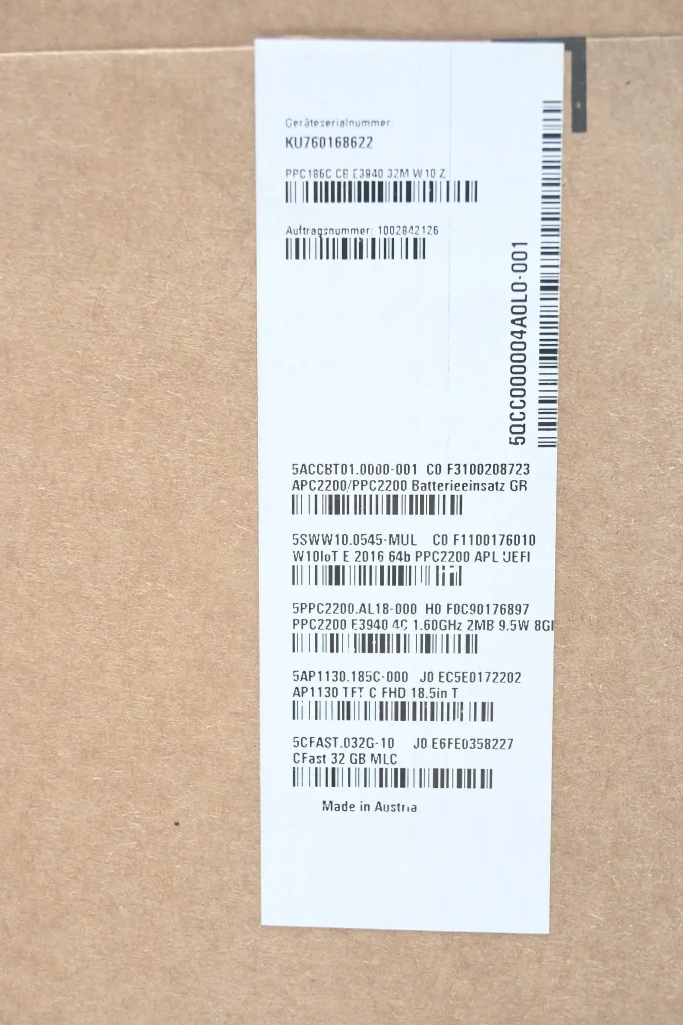Produktfoto 1 von B&R PPC2200 5AP1130.185C-000 Rev J0 inkl. 5PPC2200.AL18-000 Rev. H0