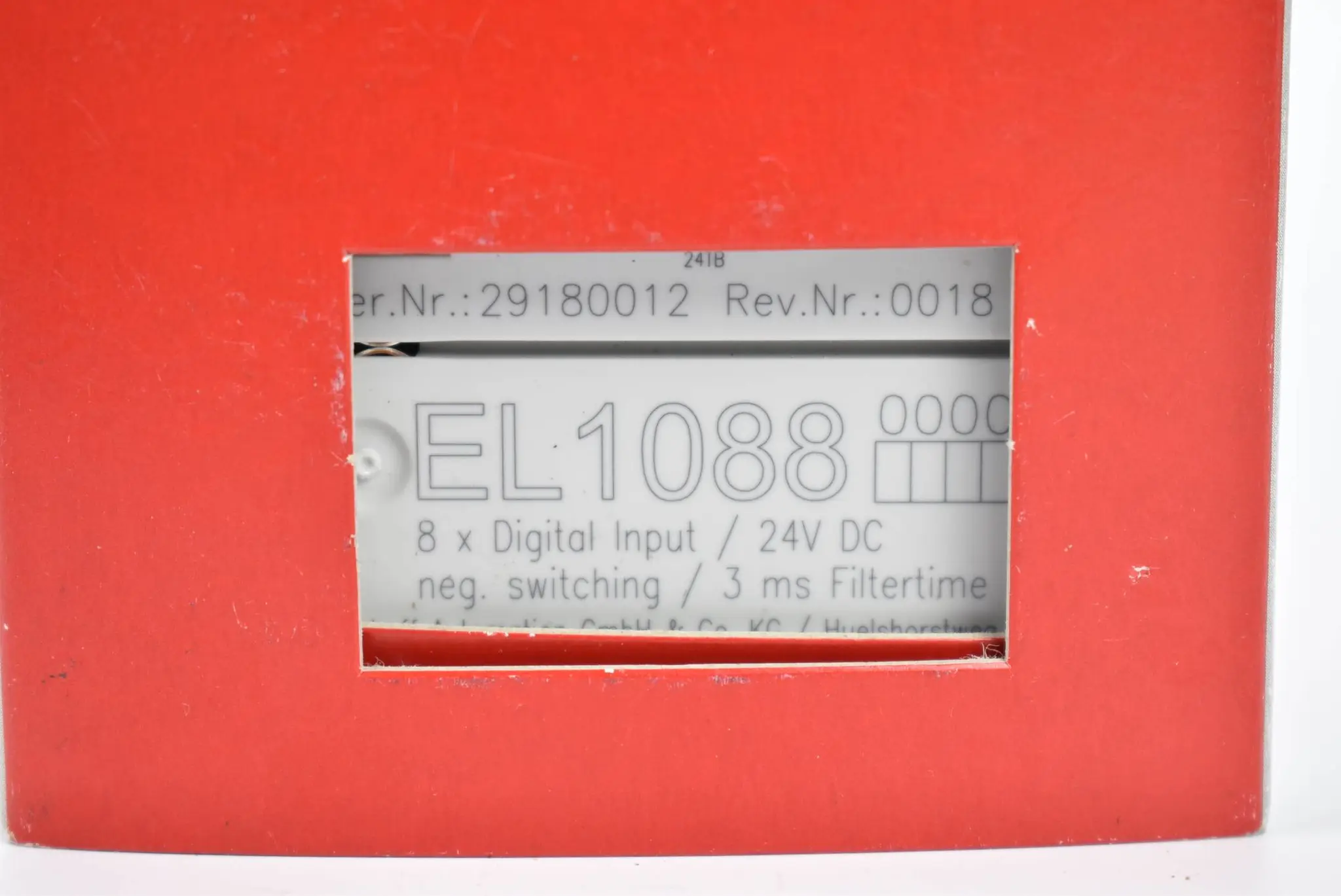 Beckhoff EtherCAT-Klemme 8-Kanal-Digital-Eingang 24VDC 3ms EL1088 ( EL 1088 )