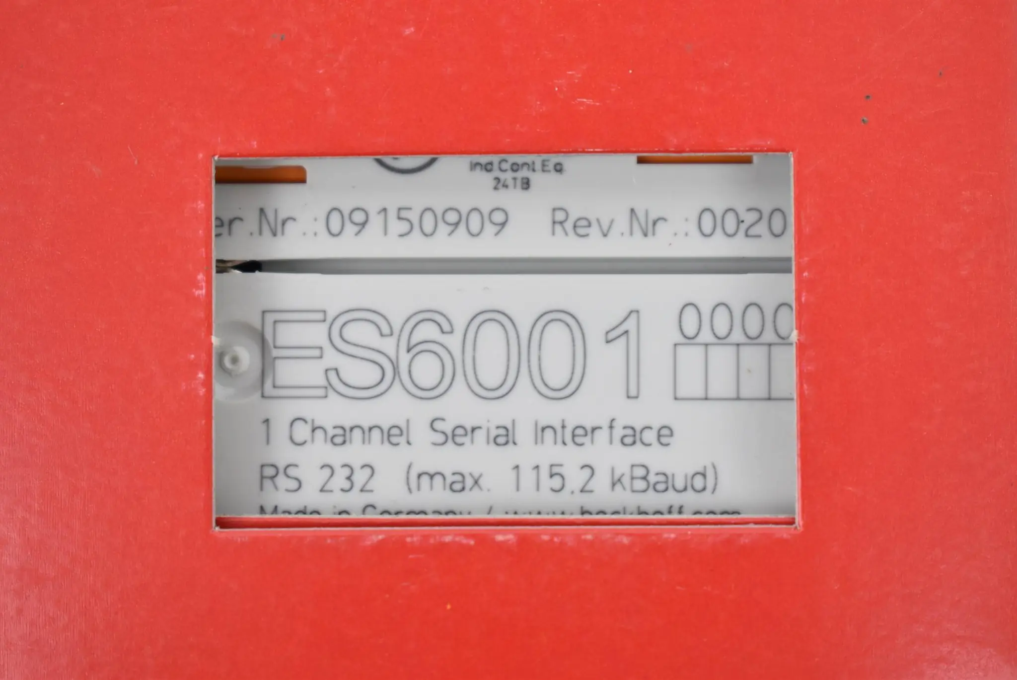 Produktfoto 1 von Beckhoff EtherCAT-Klemme 1-Kanal-Kommunikations-Interface ES6001 ( ES 6001 )