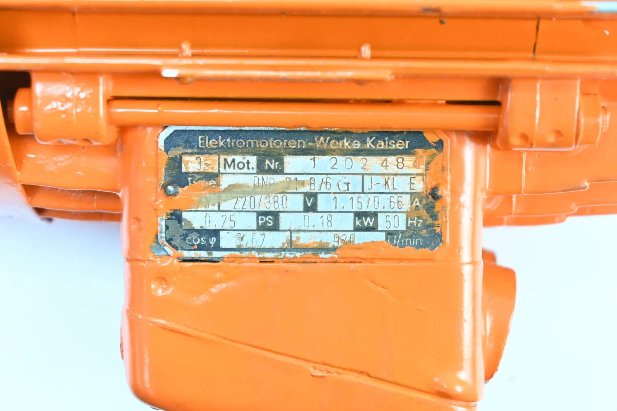 Produktfoto 1 von Elektromotoren-Werke Kaiser 3~ Elektromotor DNR 71 B/6G ( DNR71B/6G )