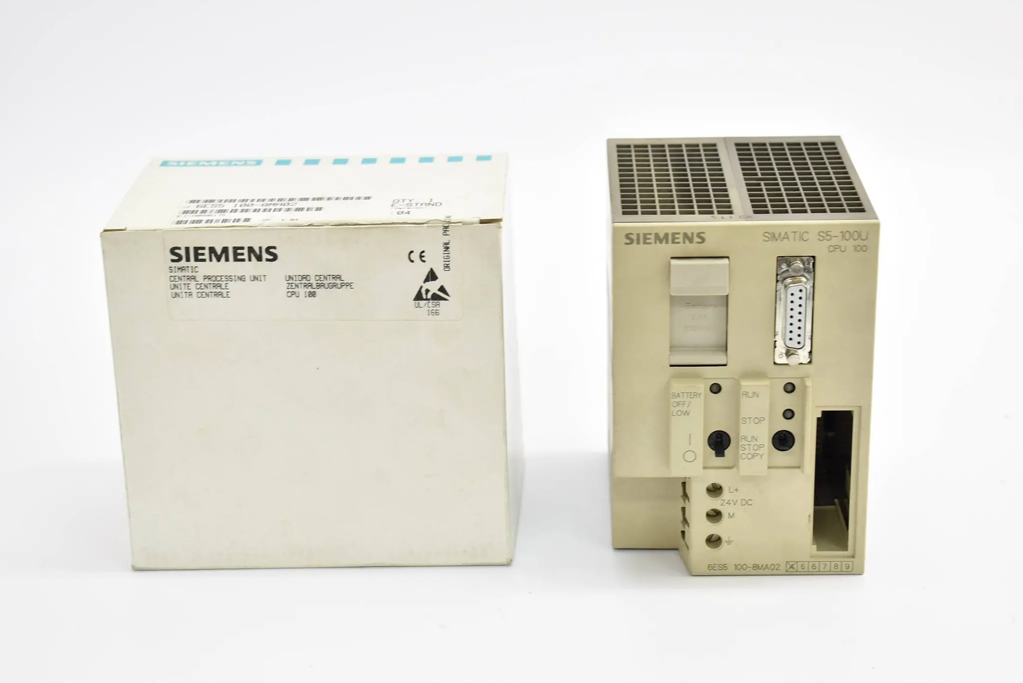 Produktfoto 1 von Siemens Simatic S5 CPU 100 6ES5100-8MA02 ( 6ES5 100-8MA02 )