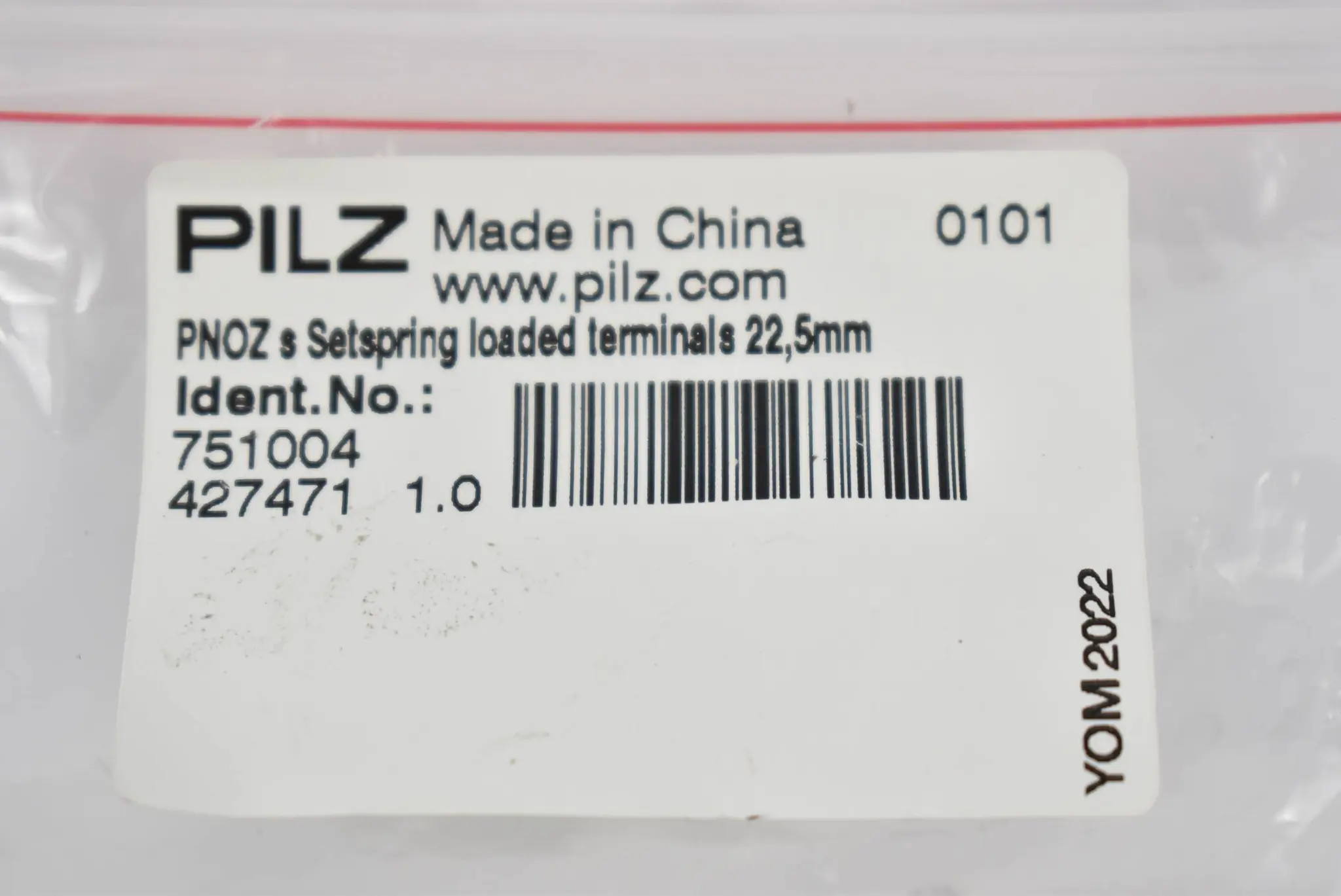 Produktfoto 1 von Pilz PNOZ s Setspring loaded terminals 22,5mm Federkraftklemme 751004