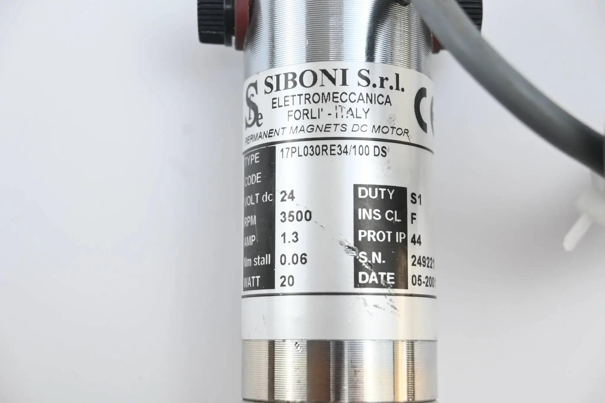 Produktfoto 1 von Siboni S.r.l. Permanent Magnet DC Motor 17PL030RE34/100 DS ( 17PL030RE34/100DS )