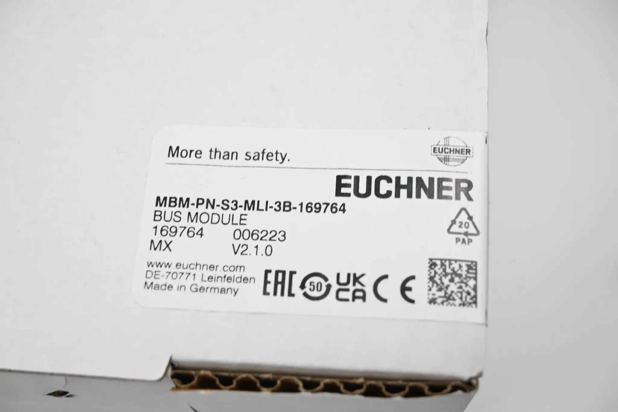 Produktfoto 1 von Euchner Busmodul MBM-PN-S3-MLI-3B-169764 ( 169764 )