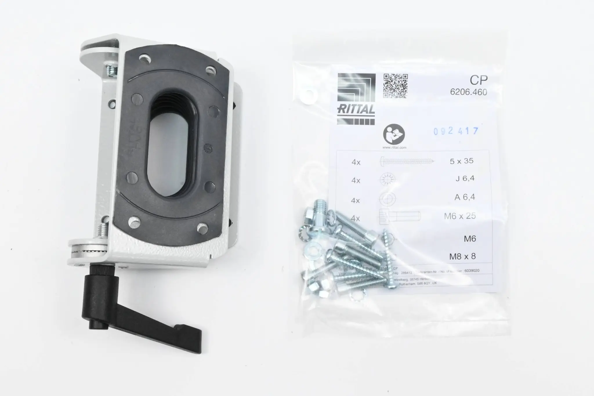 Produktfoto 1 von Rittal CP6206.460 Neigungsadapter +100°/-60° für Tragarmanschluss 120 x 65 mm