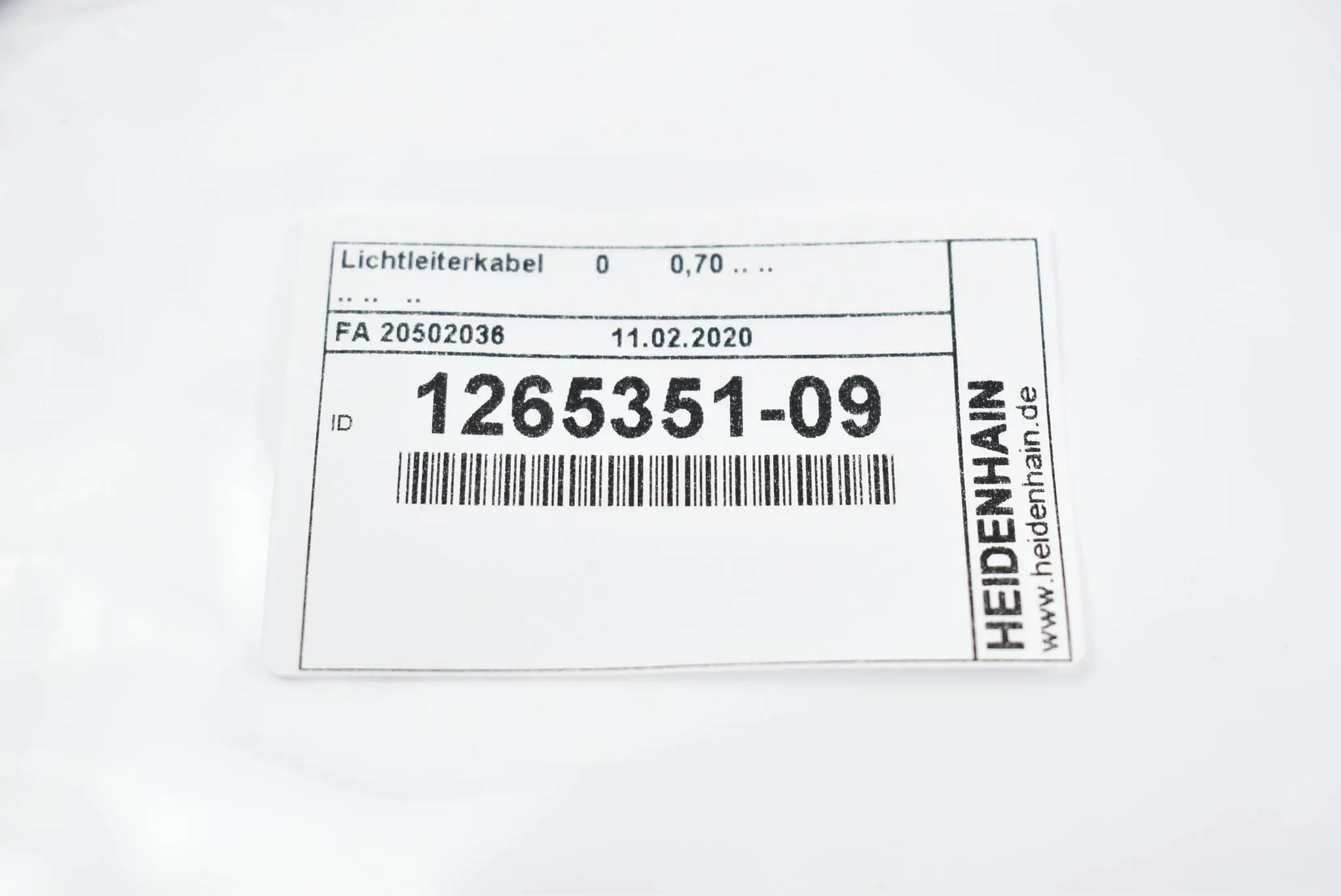 Produktfoto 1 von Heidenhain Lichtleiterkabel 1265351-09 ( 126 5351-09 ) 0,7m