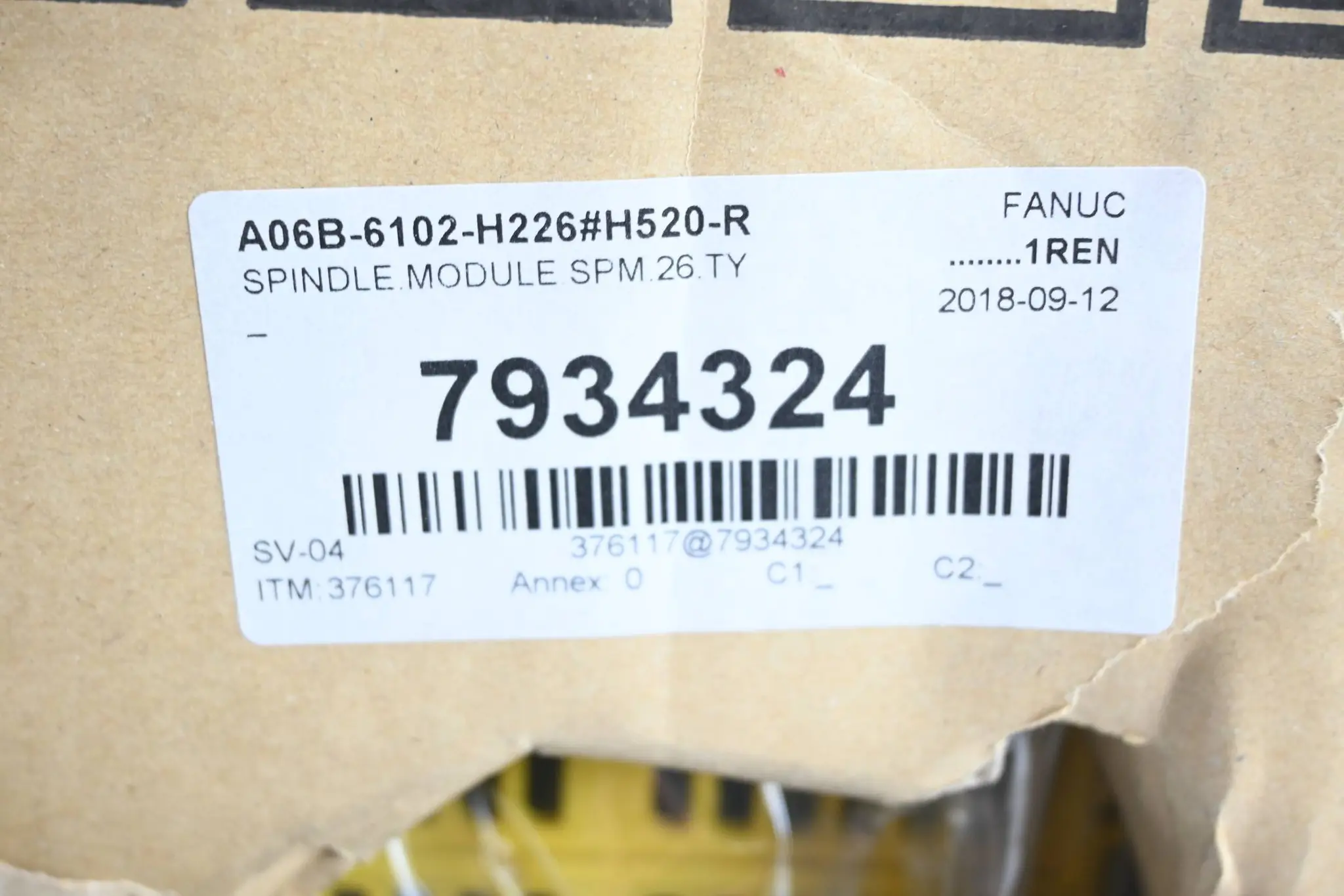 Produktfoto 1 von Fanuc Spindelmodul A06B-6102-H226#H520-R A06B-6102-H226#H520