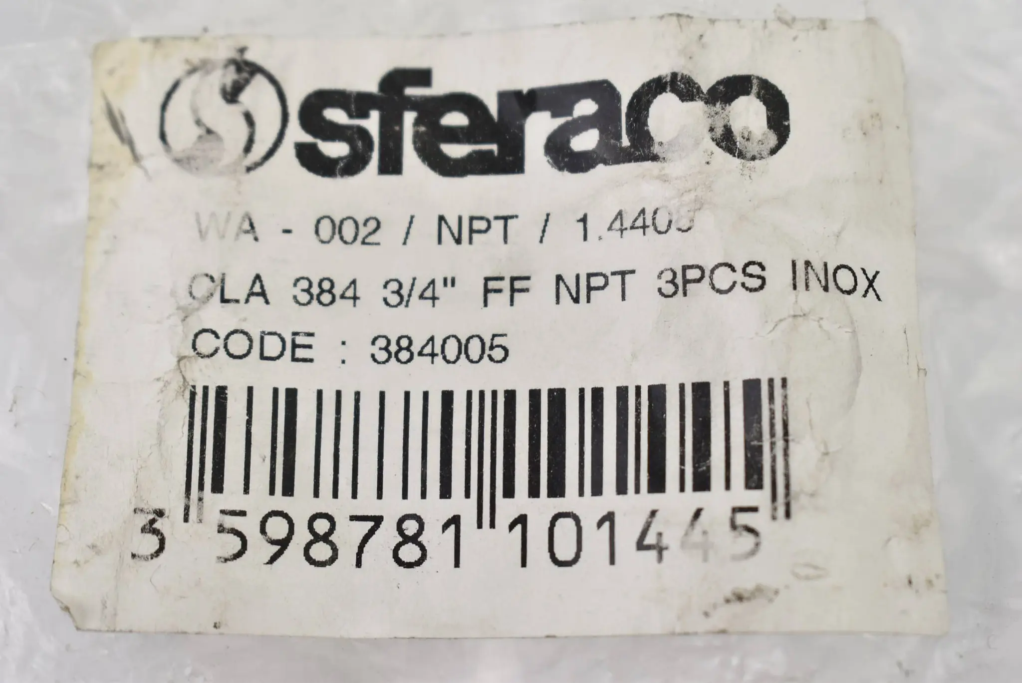 Produktfoto 1 von Sferaco dreiteilige Federrückschlagventile Allzweck WA-002 ( 1.4408 )