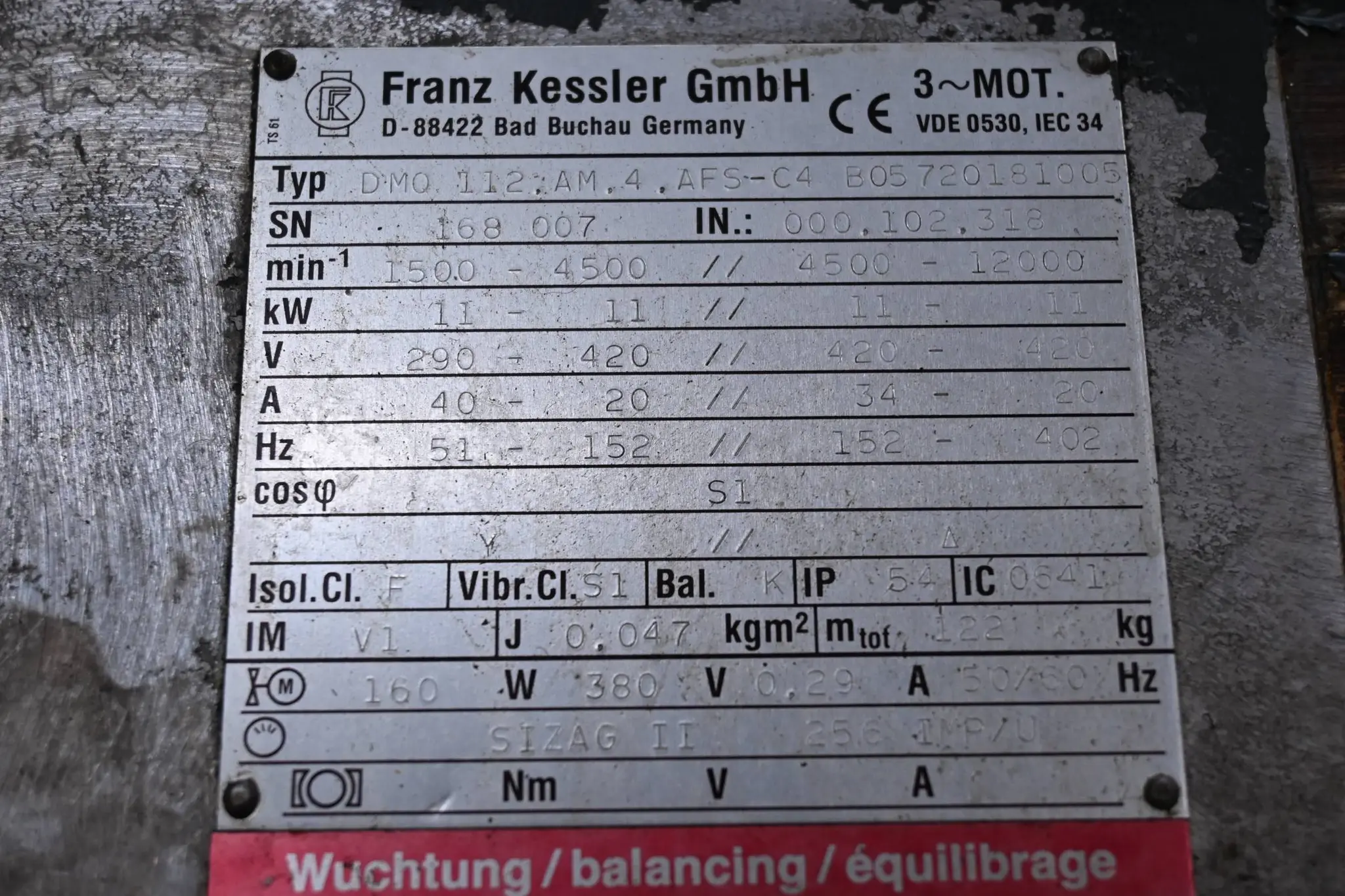 Produktfoto 1 von Franz Kessler Servomotor DMQ 112.AM.4.AFS-C4 B05720181005