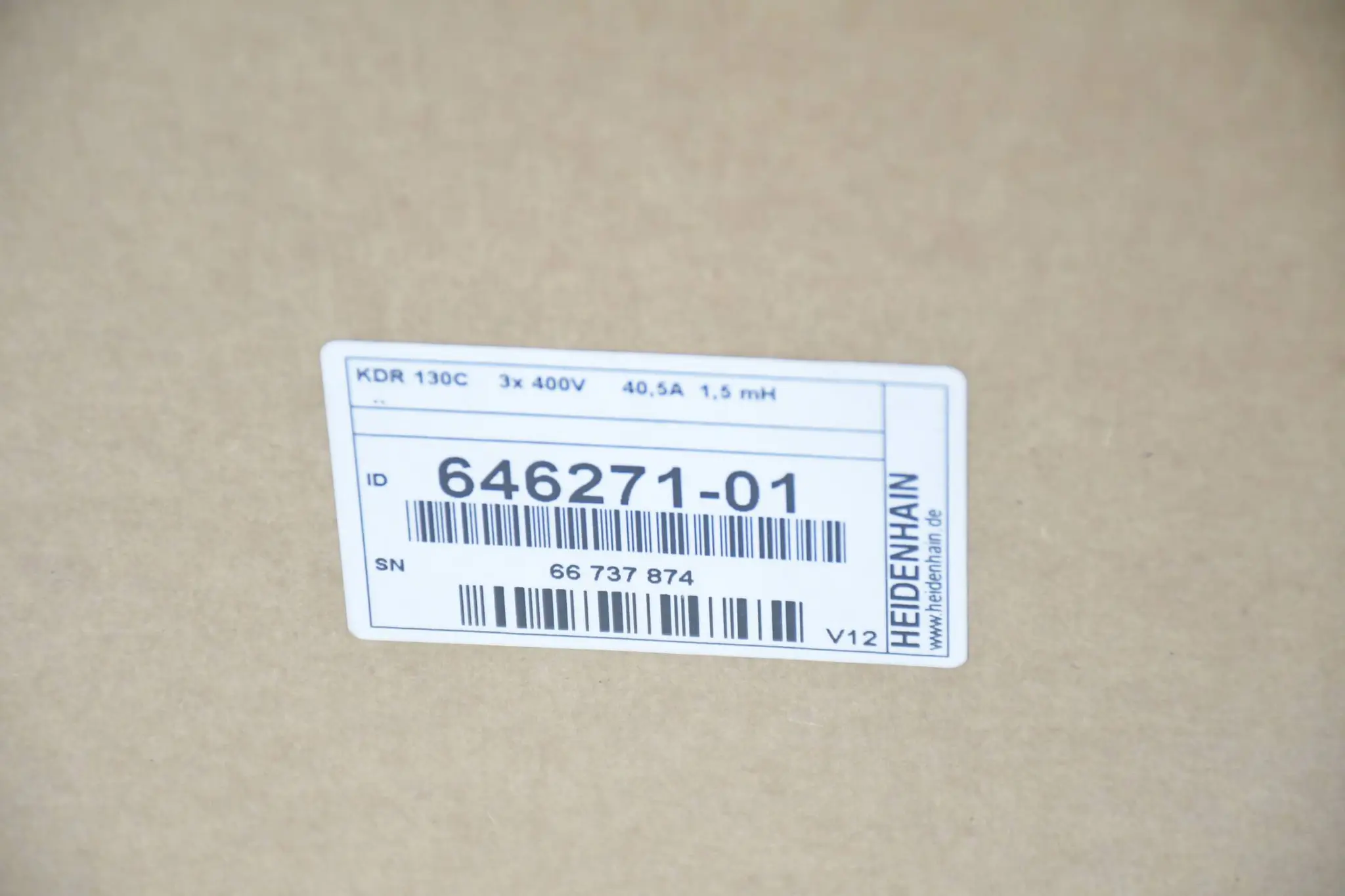 Produktfoto 1 von Heidenhain Kommutierungsdrossel KDR 130C ( 646271-01 ) Ver. V12