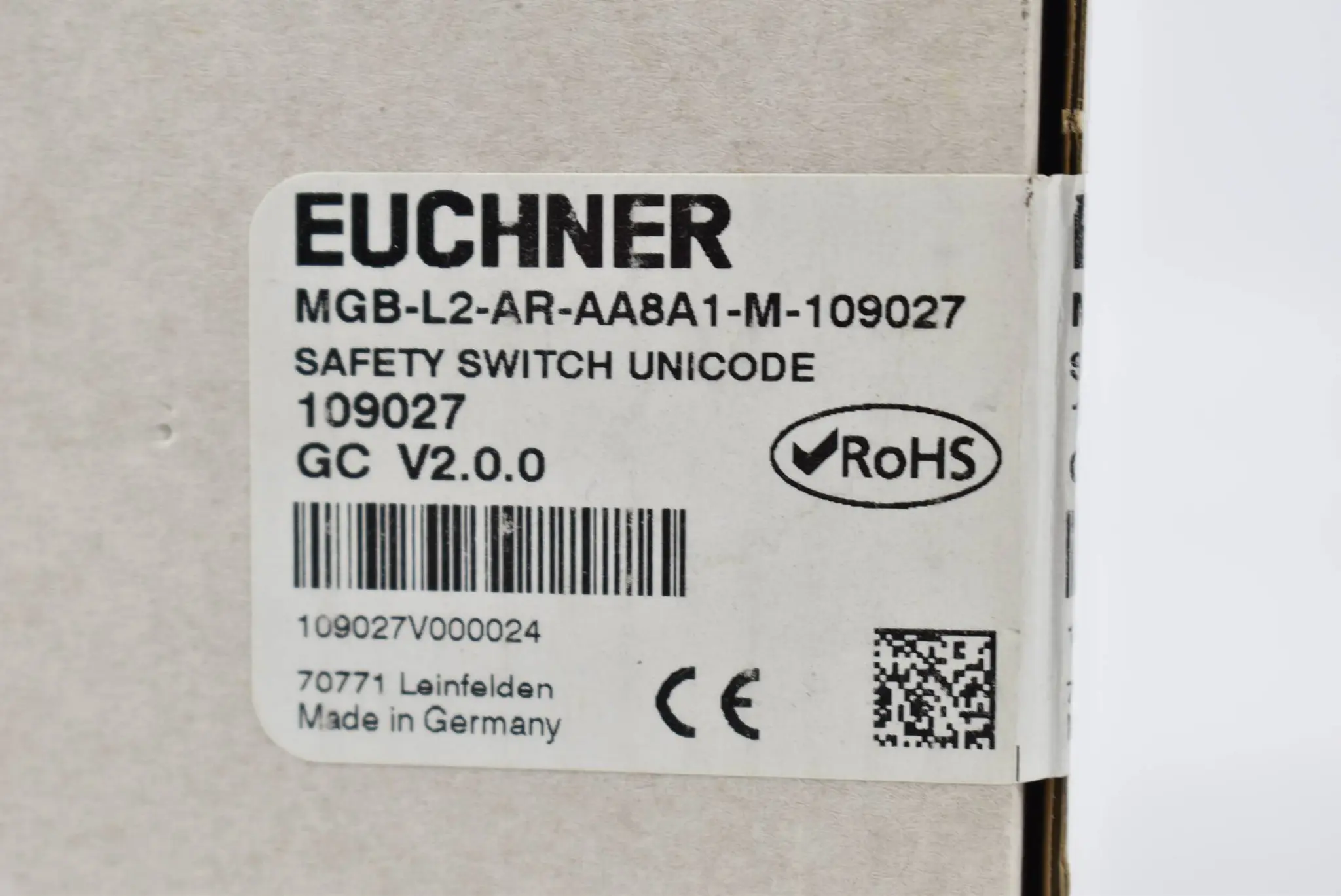 Produktfoto 1 von Euchner Safety switch unicode MGB-L2-AR-AA8A1-M ( 109027 ) V2.0.0