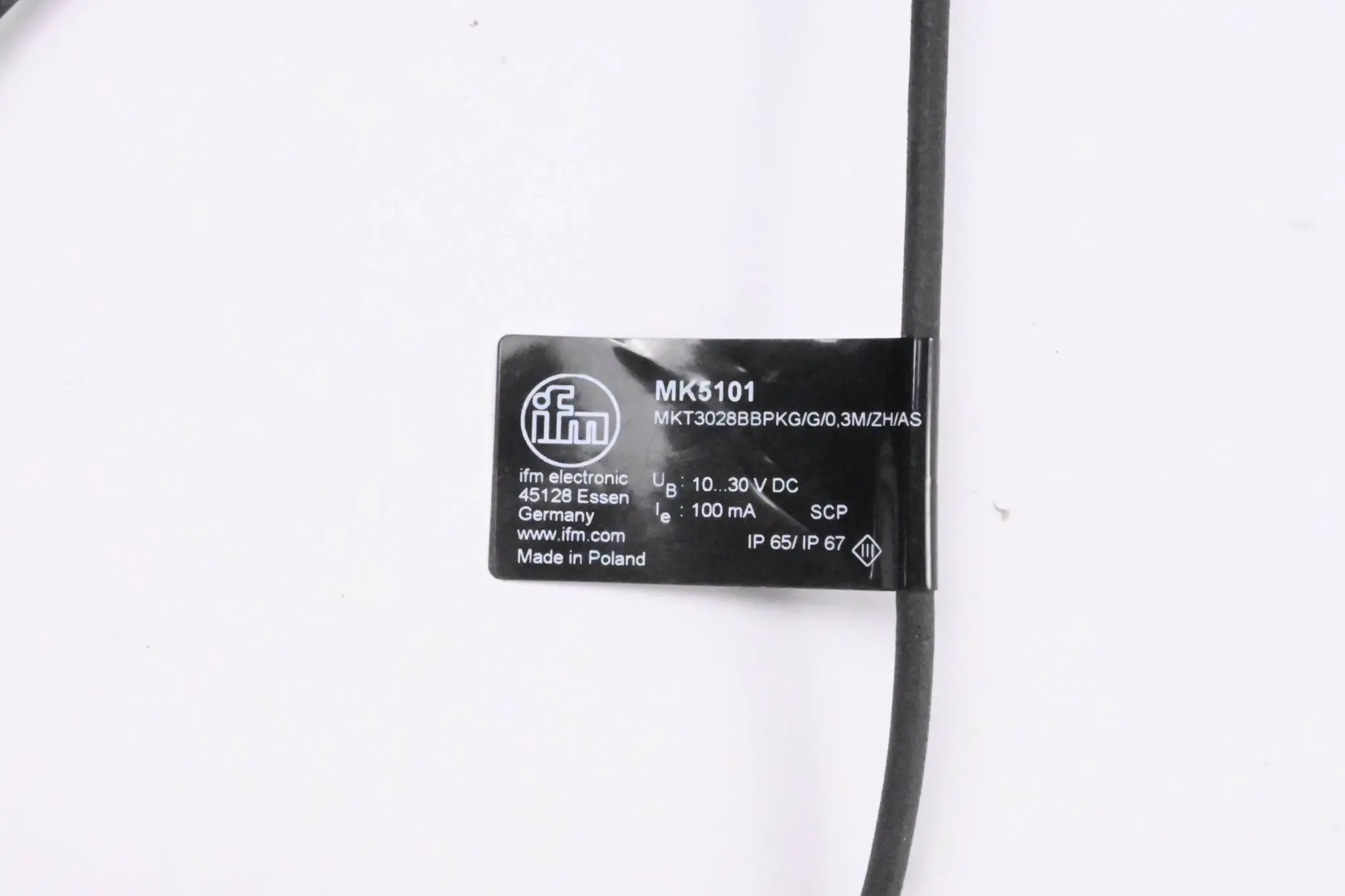 Produktfoto 1 von Ifm Magnetischer Zylindersensor MKT3028BBPKG/G/0,3M/ZH/AS ( MK5101 )