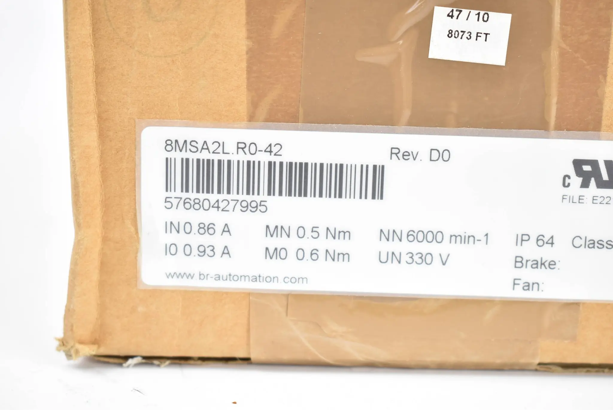 Produktfoto 1 von B&R Servomotor 8MSA2L.R0-42 Rev.D0