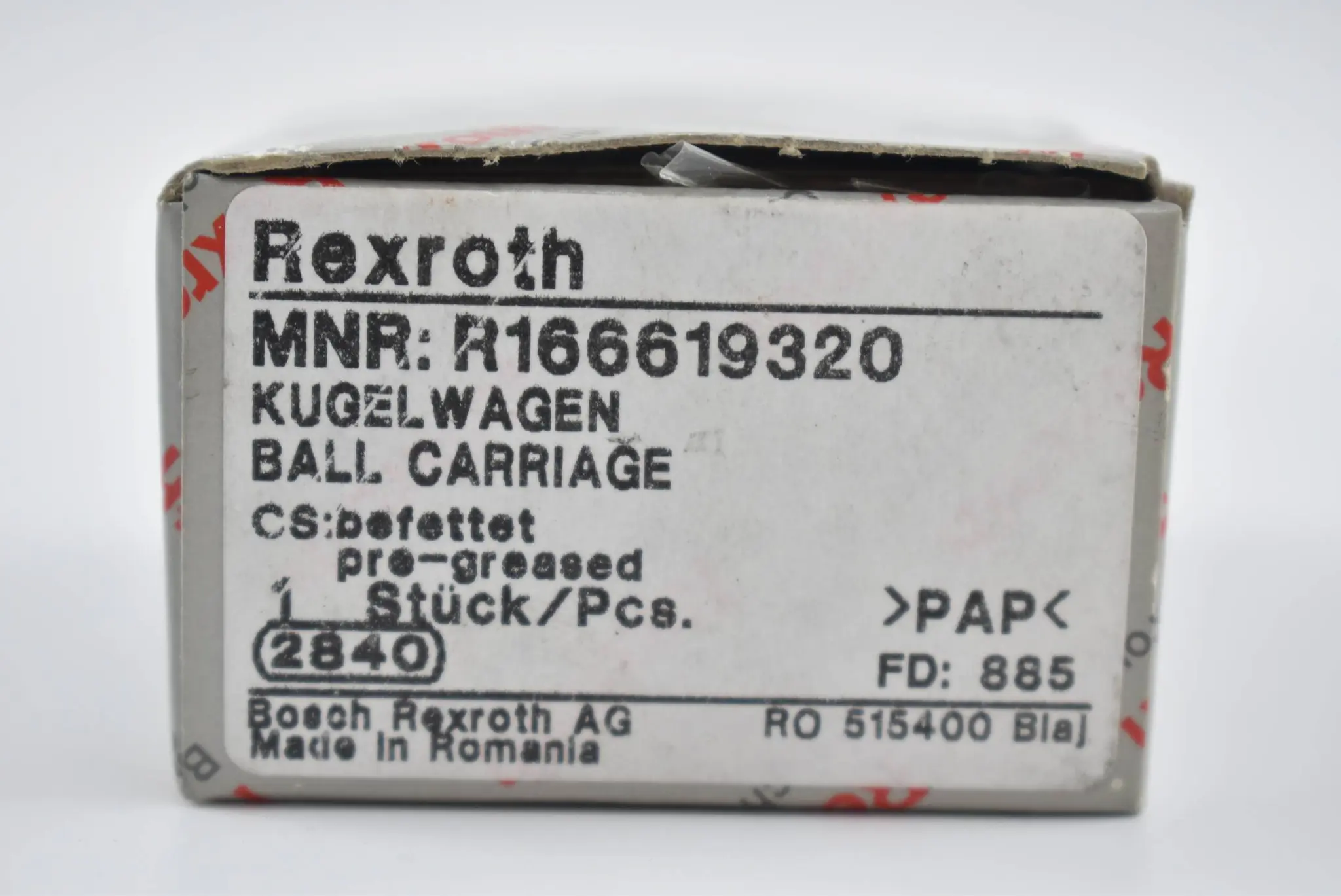 Produktfoto 1 von Bosch Rexroth Kugelwagen R166619320