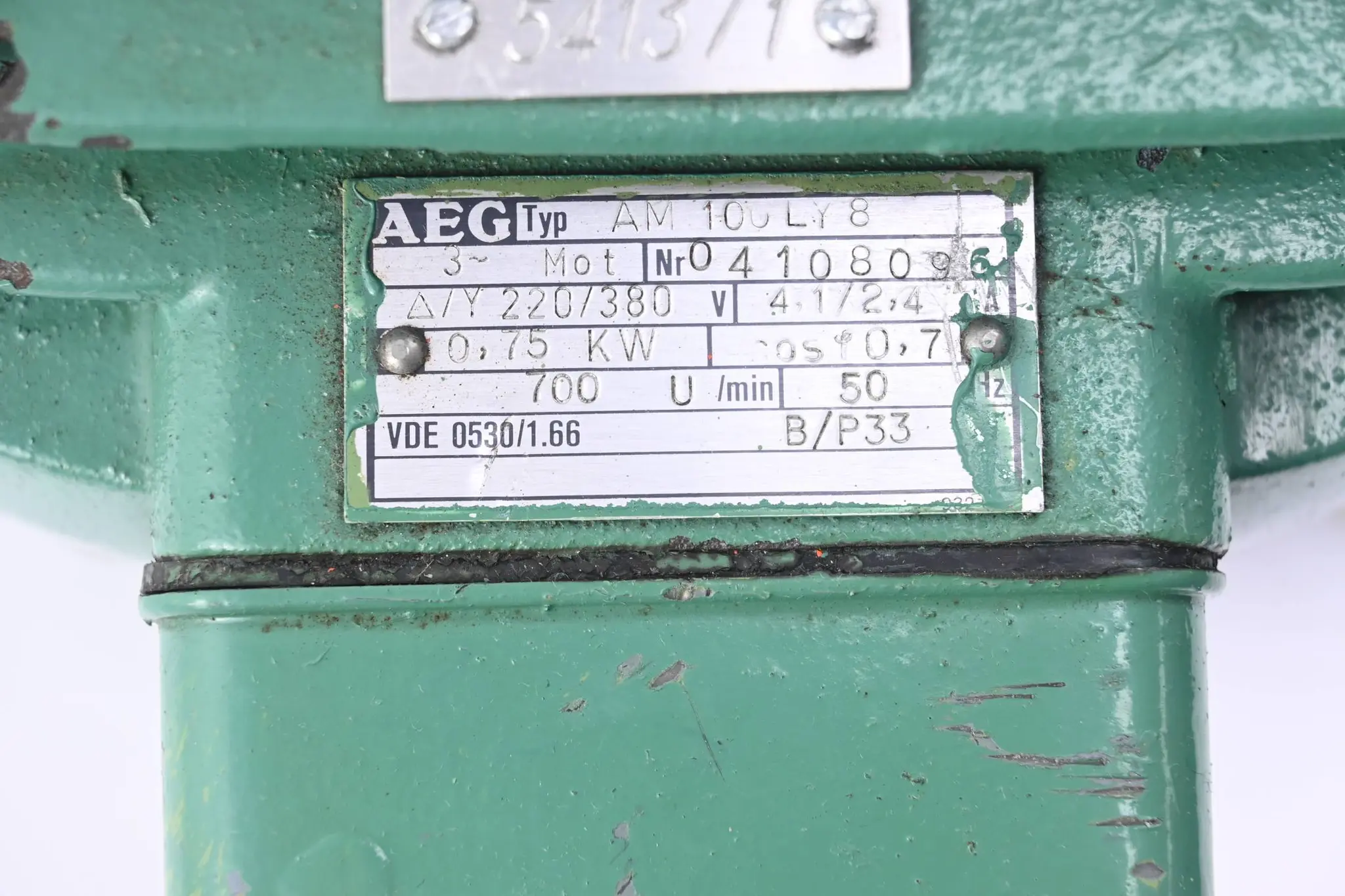 Produktfoto 1 von AEG 3~ Motor AM 100LY8 ( AM100LY8 ) 0,75kW 4,1/2,4A 700/min