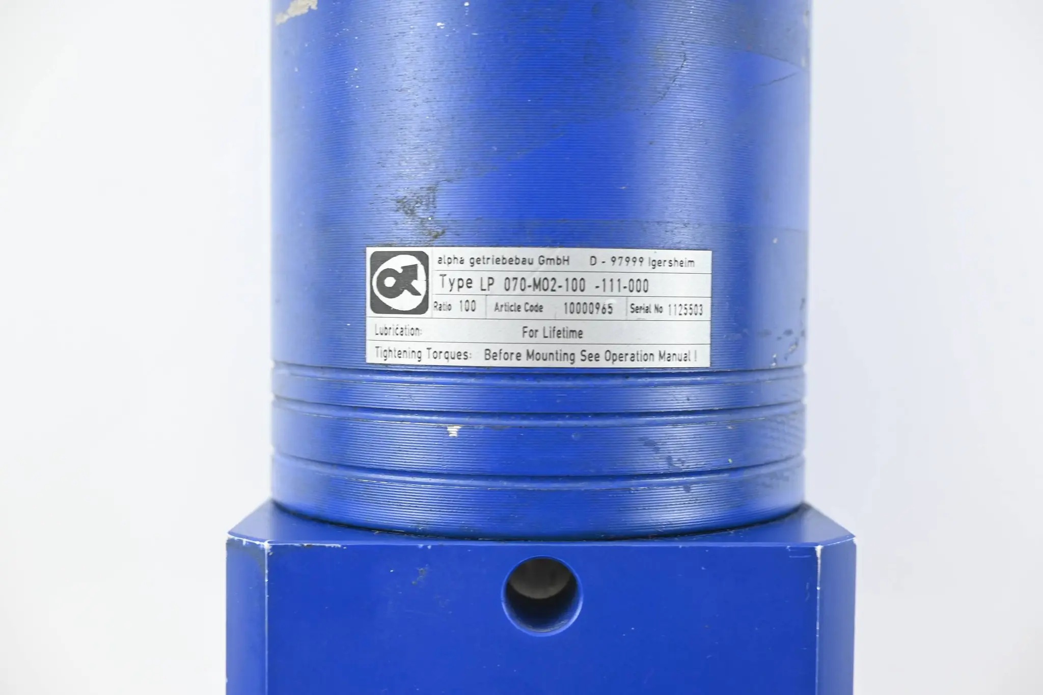 Produktfoto 1 von Wittenstein Alpha Getriebe LP 070-M02-100 -111-000 ( LP070-M02-100-111-000 )