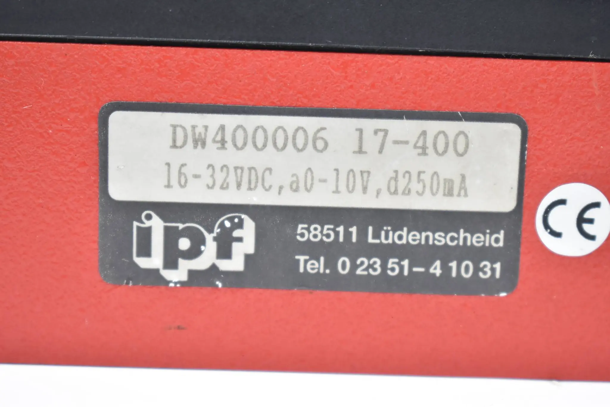 Produktfoto 1 von IPF electronic Unibar Drucksensor DW400006 17-400