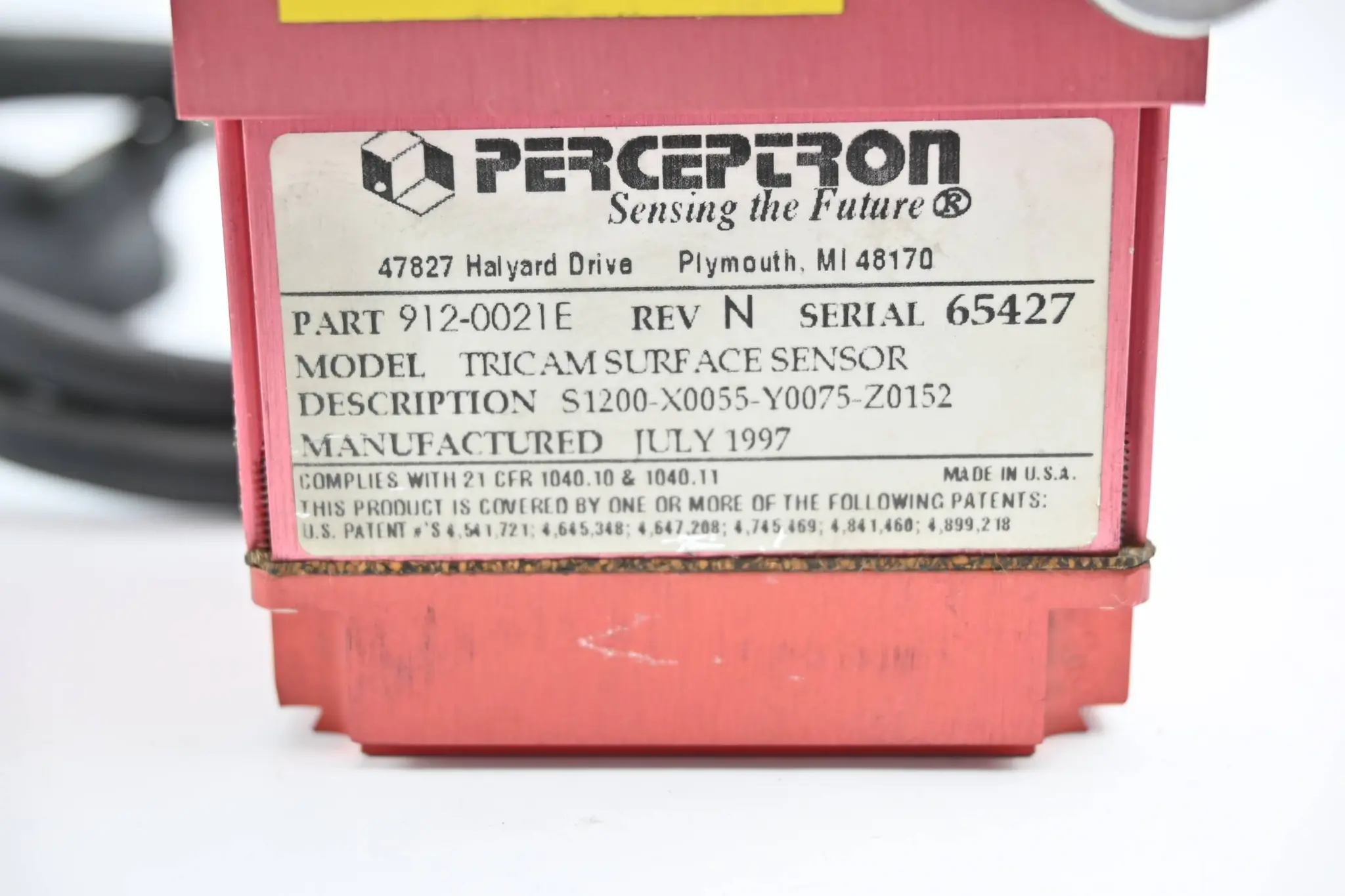 Produktfoto 1 von Perceptron Tricam Surface Sensor 912-0021E Rev. N