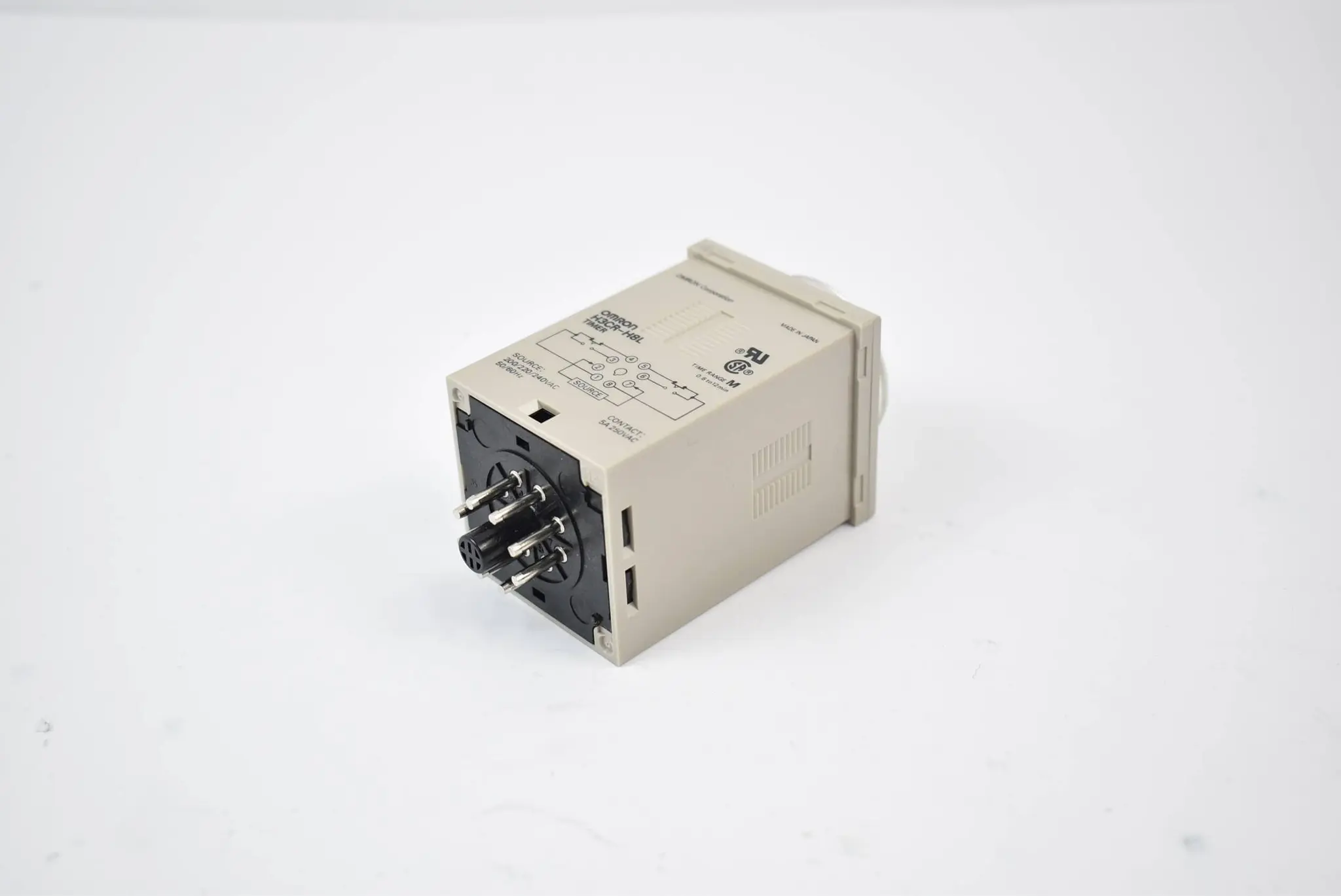 Produktfoto 1 von Omron Timer Power off Delay H3CR-H 8L 200/220/240VAC Time Range M 0.6/1.2/6/12 m