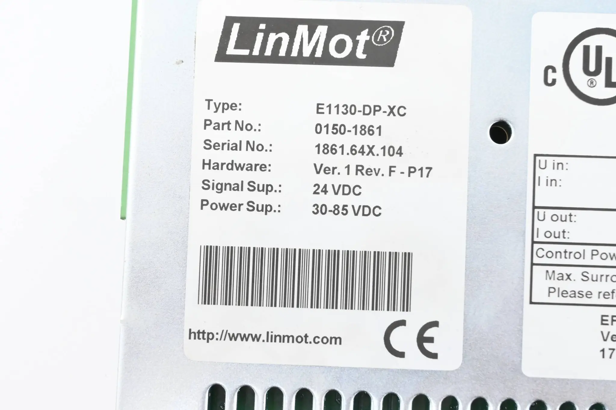 Produktfoto 1 von LinMot Servocontroller E1130-DP-XC ( 0150-1861 )