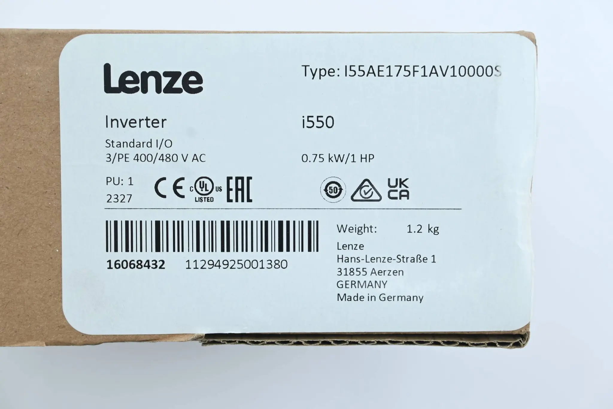Produktfoto 1 von Lenze Frequenzumrichter i550 I55AE175F1AV10000S ( 16068432 )