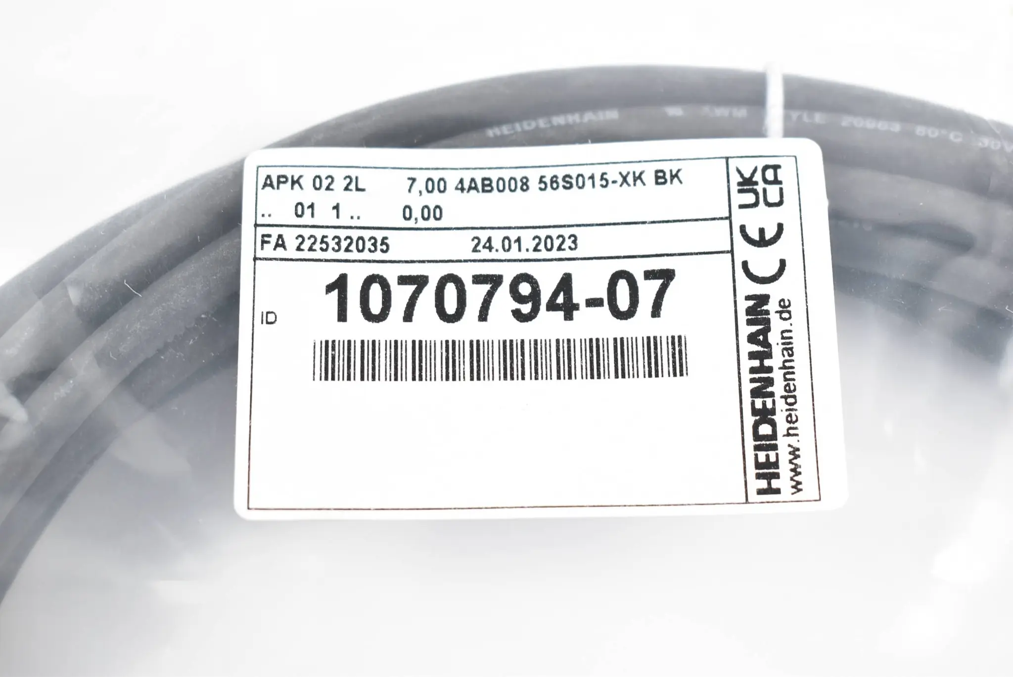 Produktfoto 1 von Heidenhain APK 02 2L Verbindungskabel 1070794-07 ( 107 0794-07 ) 7m