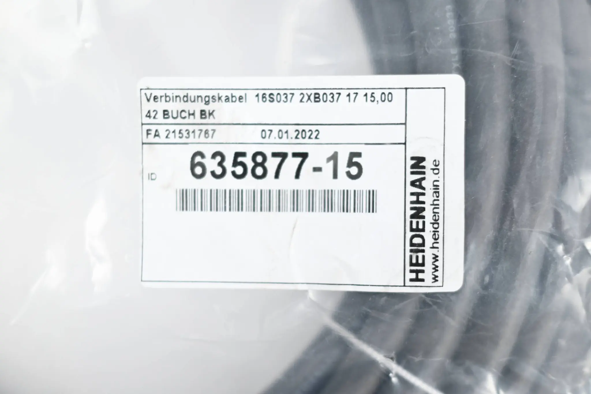 Produktfoto 1 von Heidenhain Verbindungskabel 635877-15 ( 63587715 ) 15m