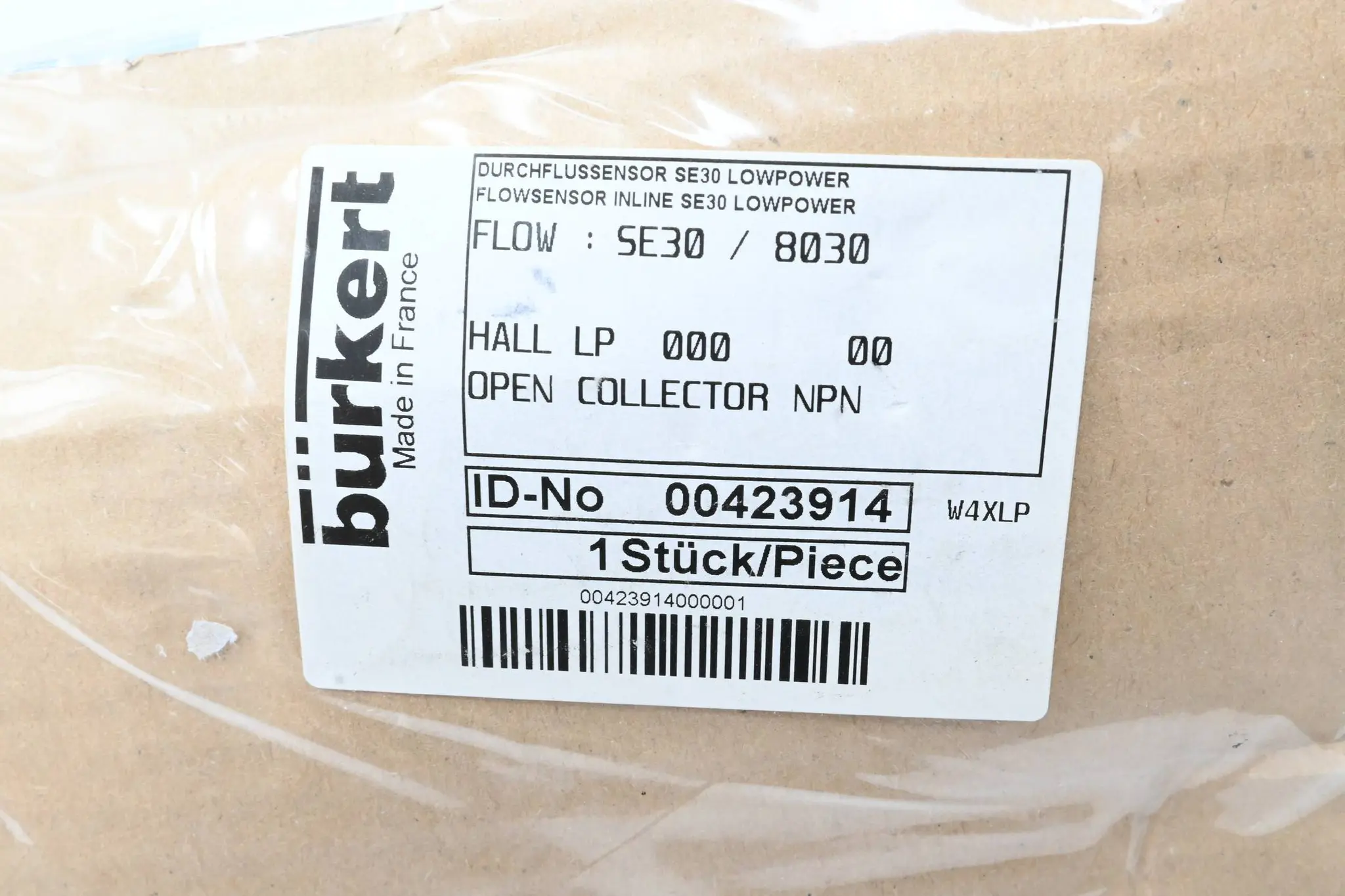 Produktfoto 1 von Bürkert Inline Durchflusssensor SE30 Lowpower 00423914