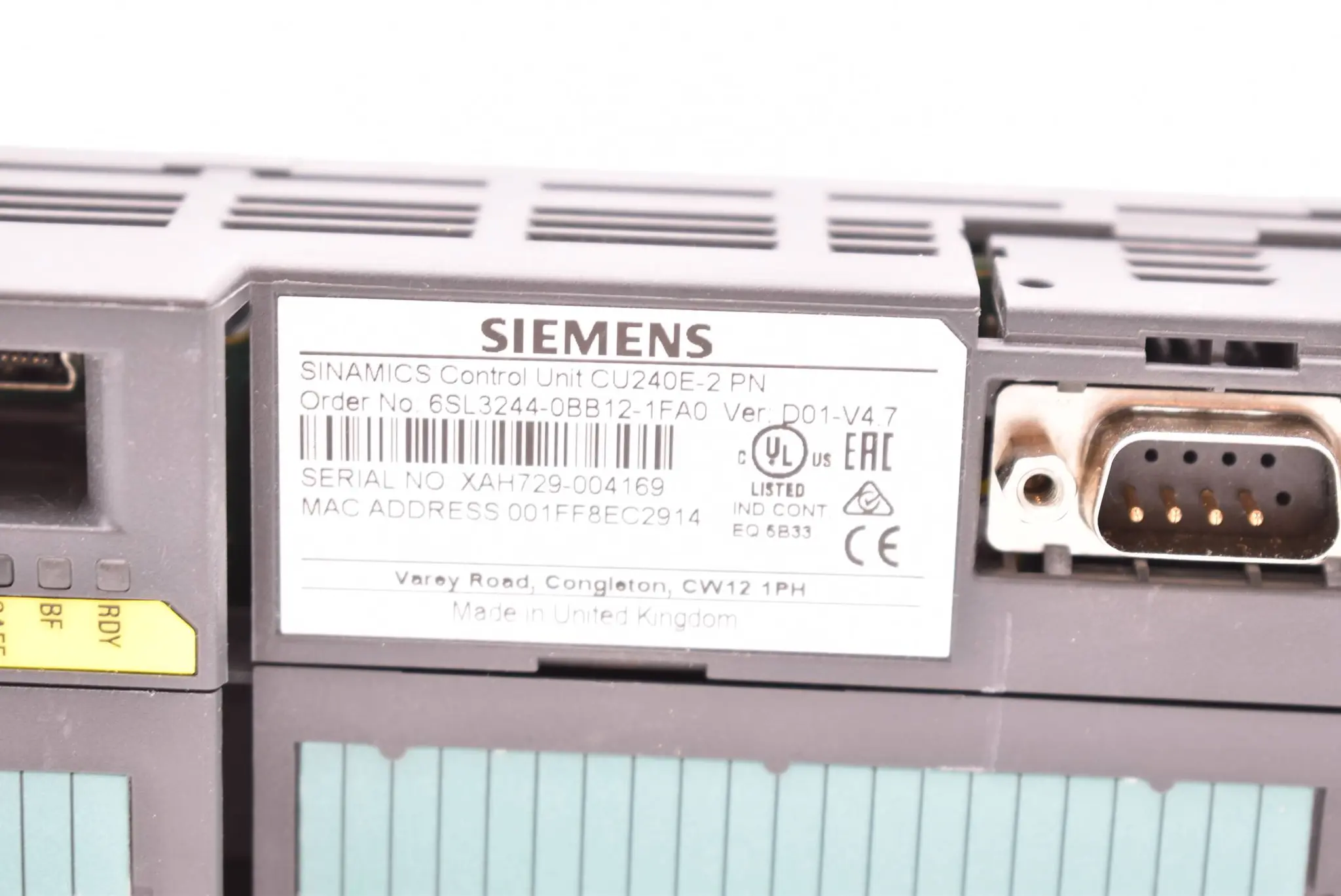 Produktfoto 1 von Siemens sinamics CU240E-2 6SL3244-0BB12-1FA0 ( 6SL3 244-0BB12-1FA0 ) D01-V4.7