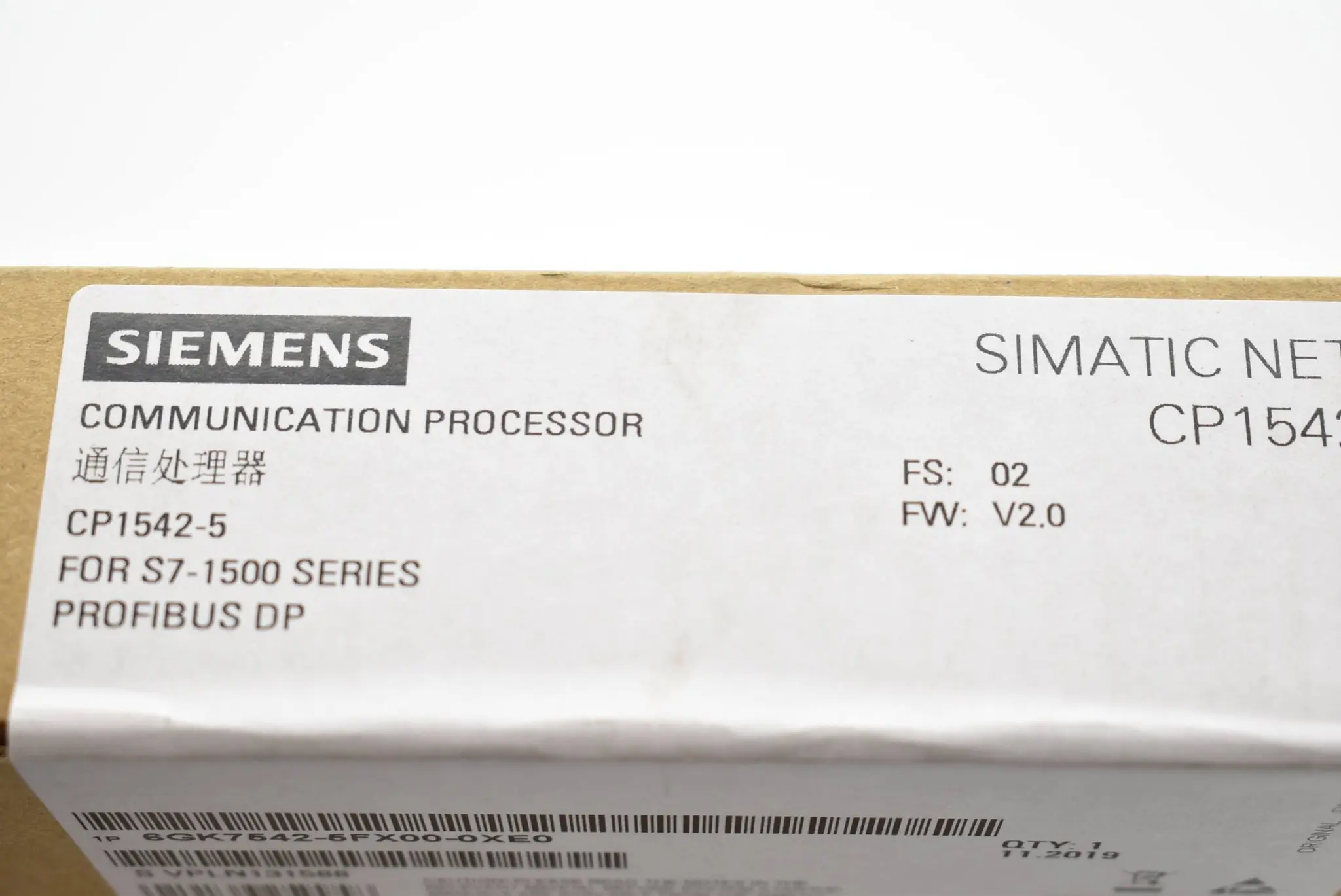 Produktfoto 1 von Siemens Simatic NET CP1542 6GK7542-5FX00-0XE0 ( 6GK7 542-5FX00-0XE0 ) E.2