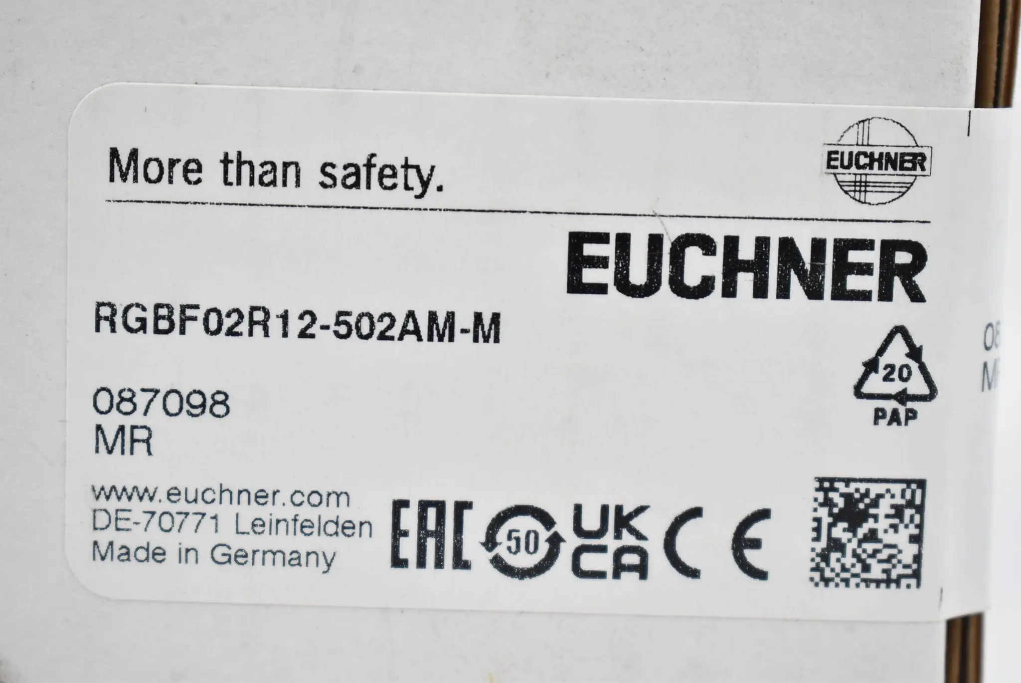Produktfoto 1 von Euchner Grenztaster RGBF02R12-502AM-M ( 087098 )