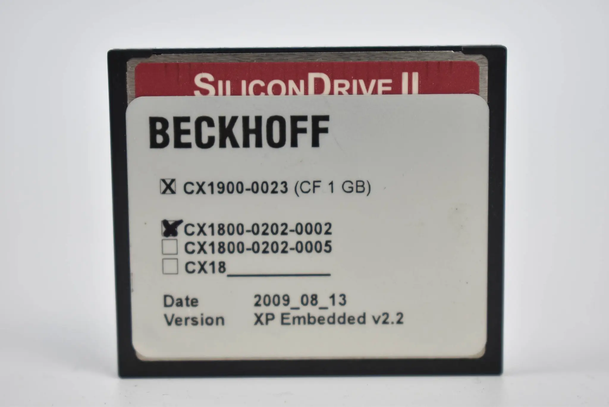 Produktfoto 1 von Beckhoff Compact-Flash-Card 1 GB CX1900-0023