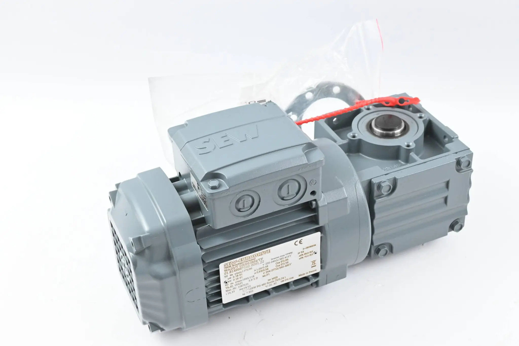 Produktfoto 1 von SEW-Eurodrive Getriebemotor WA20/T DRN63M4/TF ( WA20/TDRN63M4/TF ) + 01680730