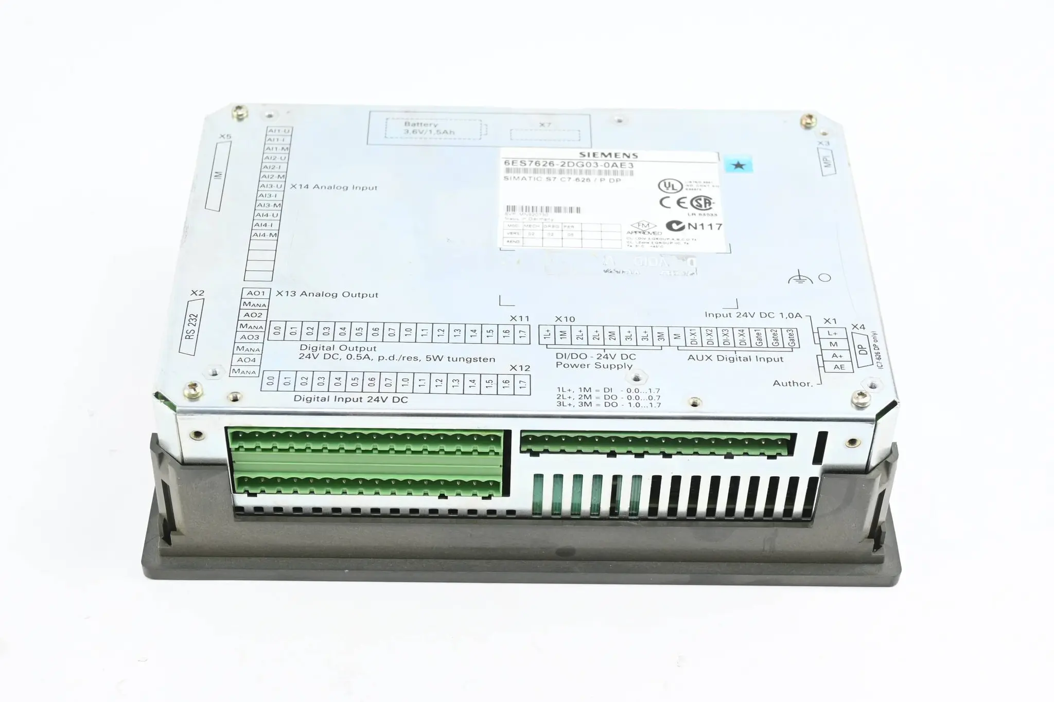 Produktfoto 1 von Siemens Simatic C7-626 Panel 6ES7626-2DG03-0AE3 ( 6ES7 626-2DG03-0AE3 ) V.02