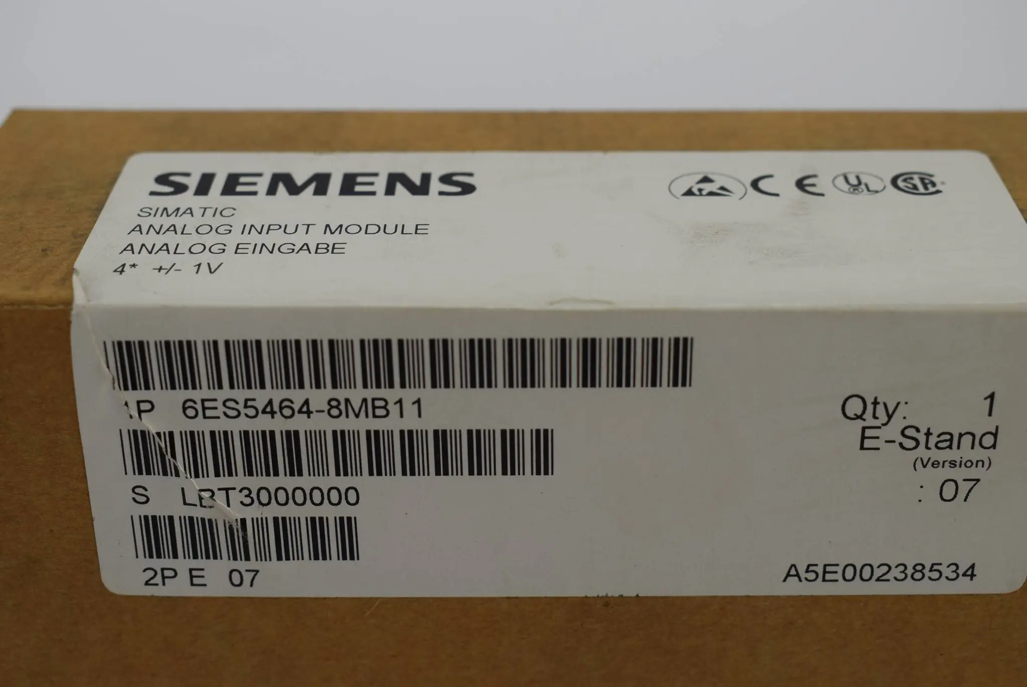 Produktfoto 1 von Siemens Simatic S5 Analog Input Module 6ES5464-8MB11 ( 6ES5 464-8MB11 ) E7