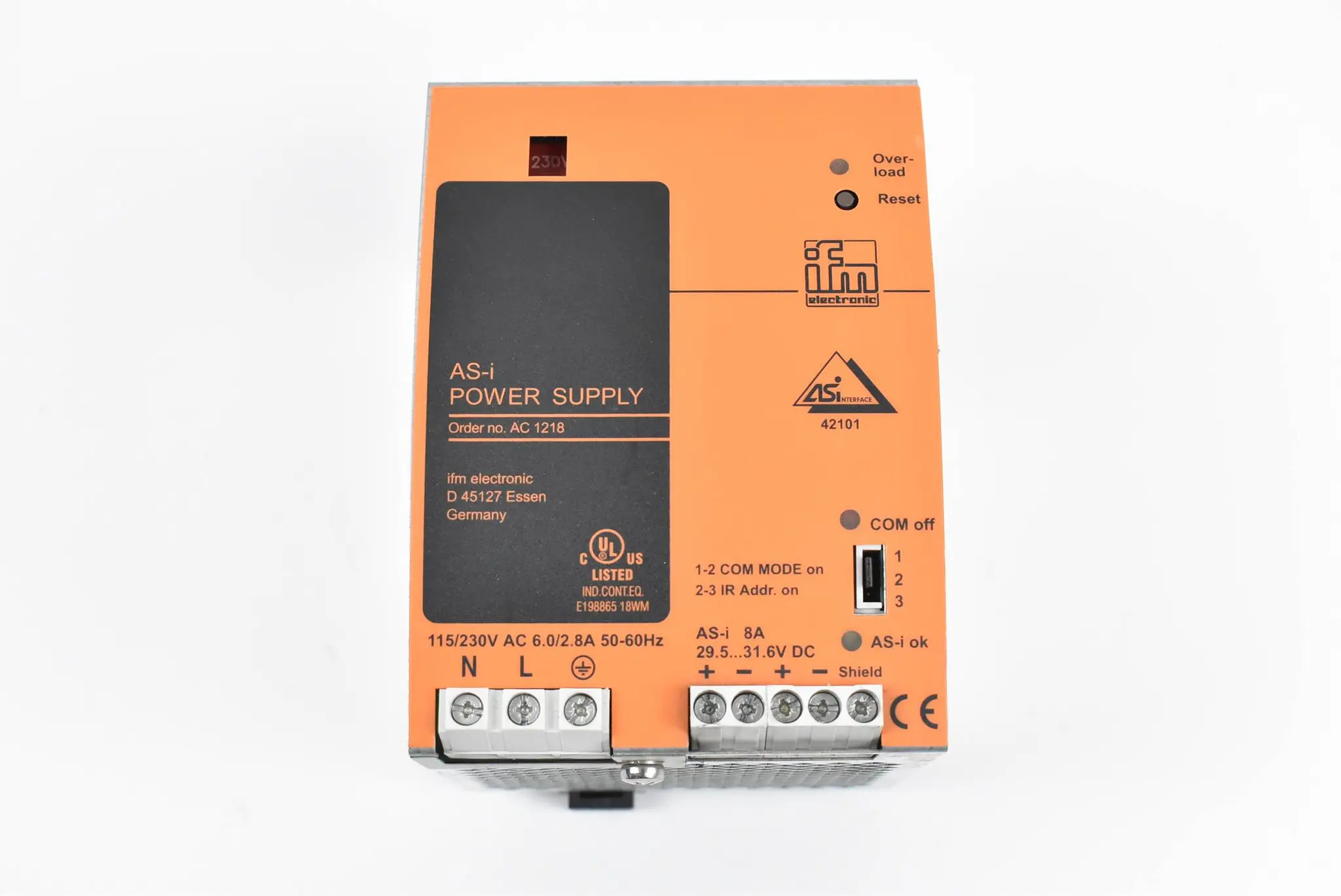 Produktfoto 1 von IFM AS-i Power Supply Stromversorgung AC 1218 ( AC1218 )