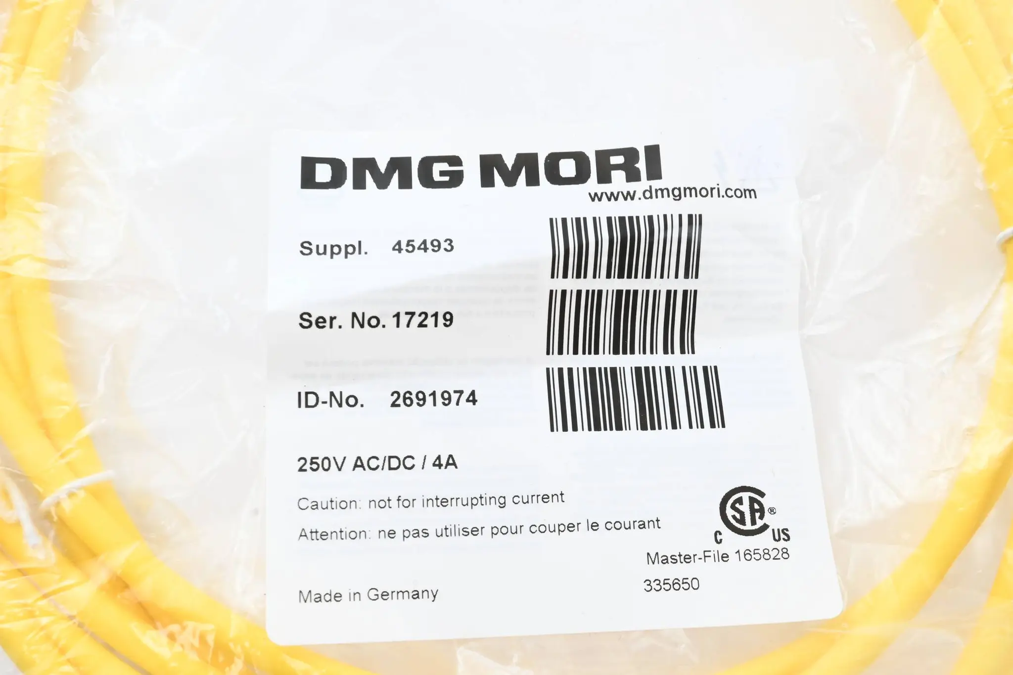 Produktfoto 1 von DMG Mori Kabel 45493 ( 2691974 )