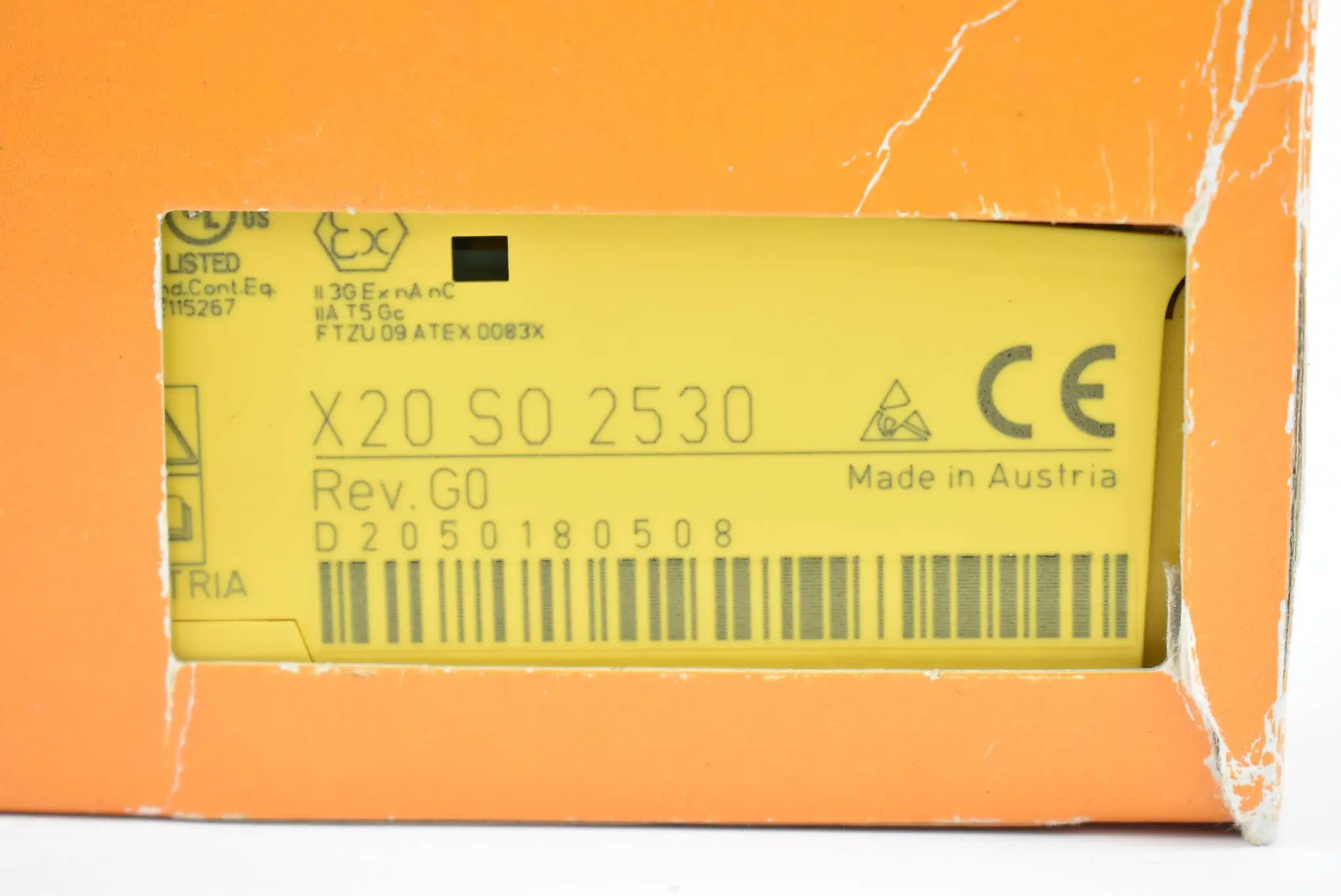 Produktfoto 1 von B&R Automation Modul 2 sichere Relaisausgänge X20SO2530 ( X20 S0 2530 ) Rev. G0